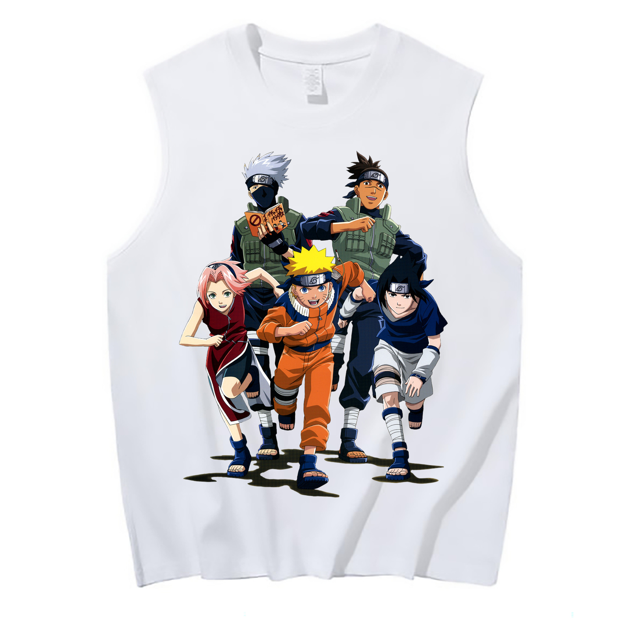 （画像用） NARUTO -ナルト- うずまき ナルト Uzumaki Naruto コットン100％タンクトップ（フロントプリント）