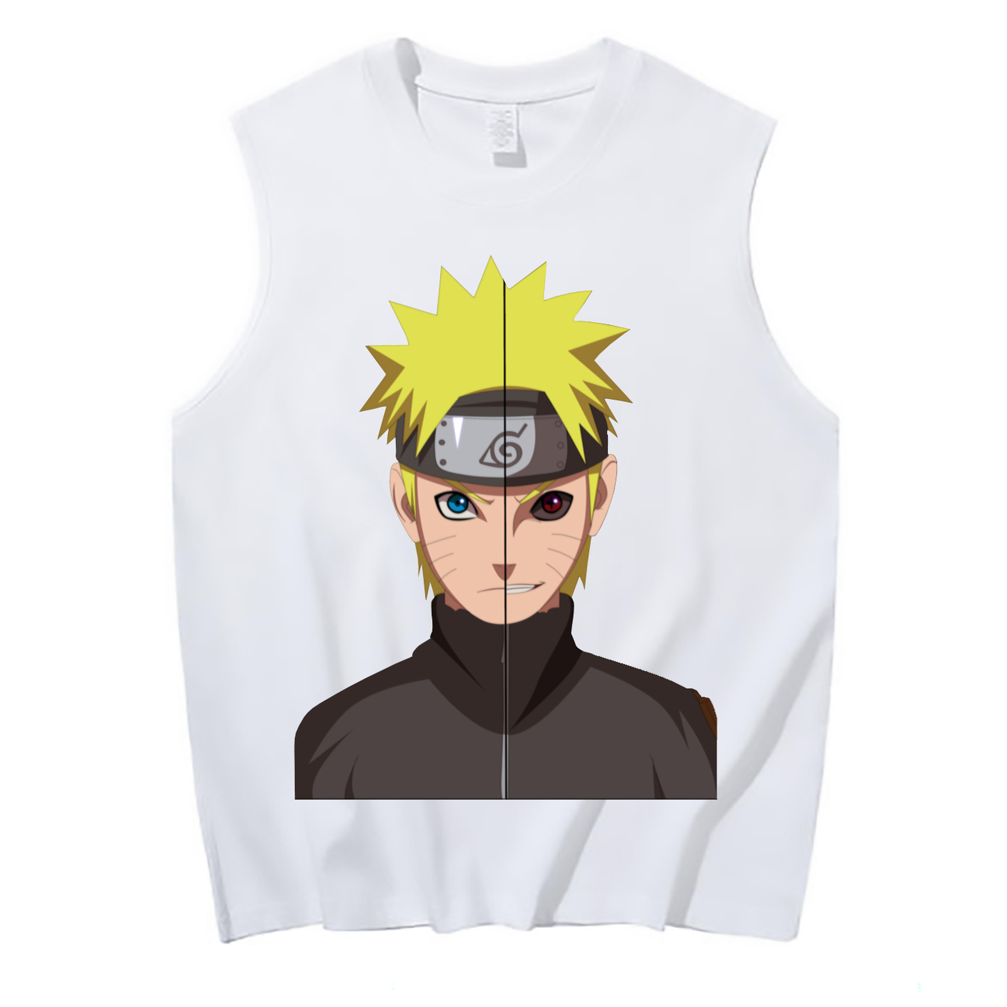 （画像用） NARUTO -ナルト- うずまき ナルト Uzumaki Naruto コットン100％タンクトップ（フロントプリント）