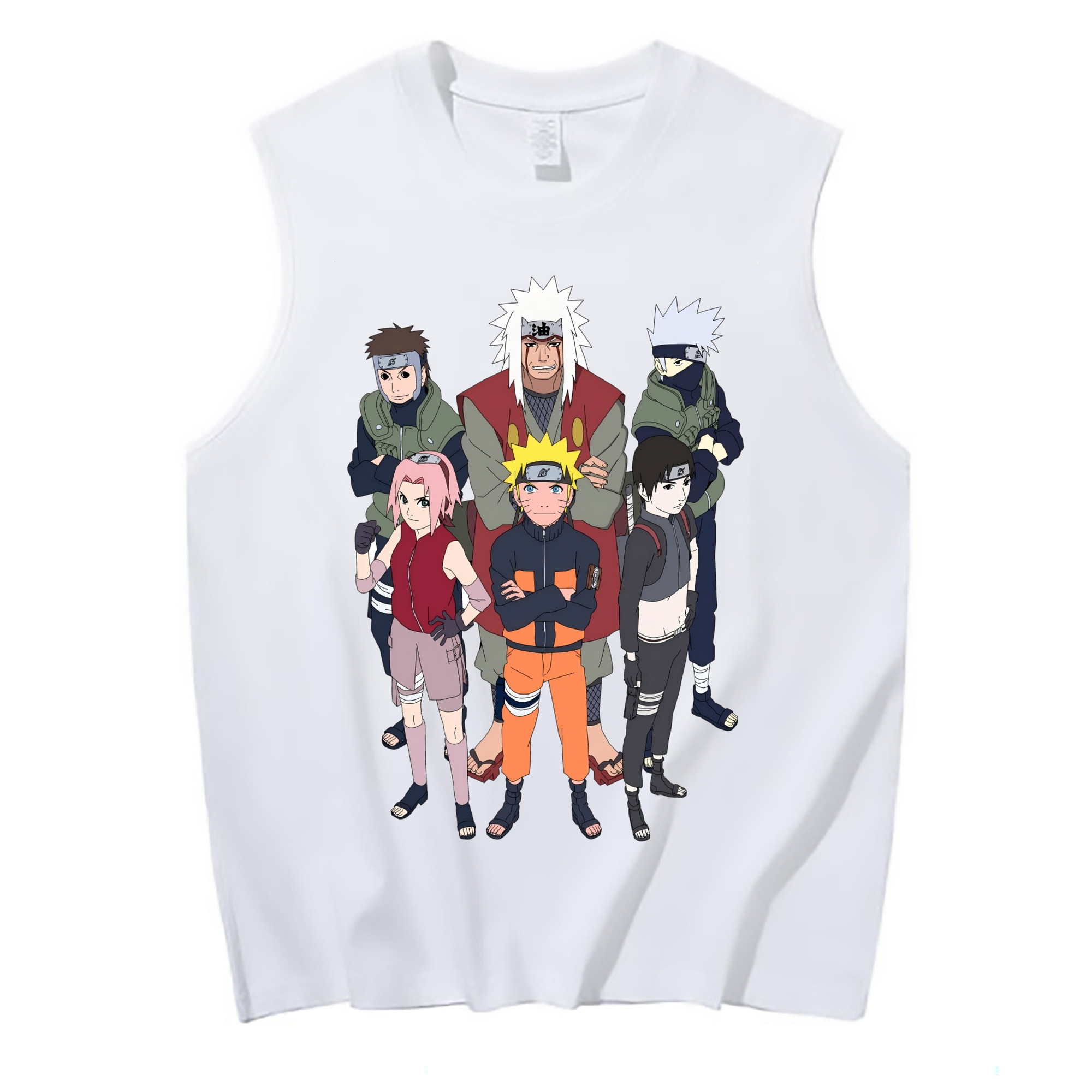 （画像用） NARUTO -ナルト- うずまき ナルト Uzumaki Naruto コットン100％タンクトップ（フロントプリント）