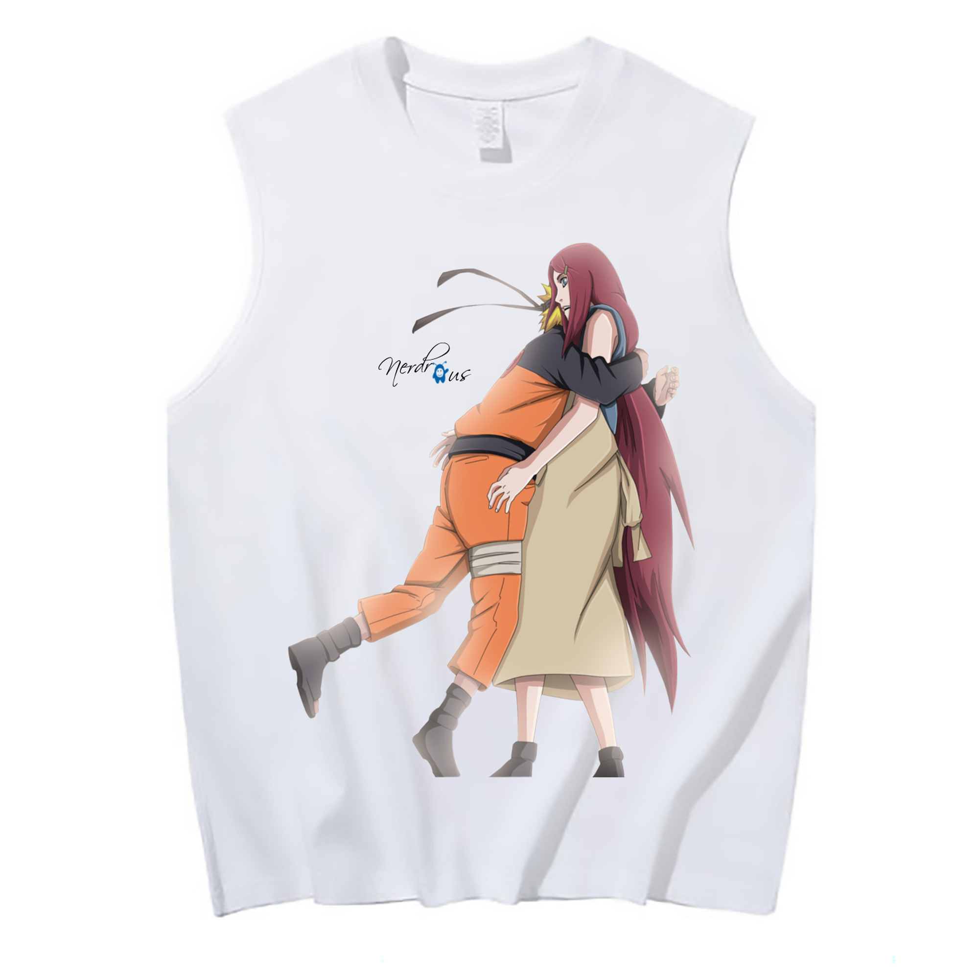 （画像用） NARUTO -ナルト- うずまき ナルト Uzumaki Naruto コットン100％タンクトップ（フロントプリント）