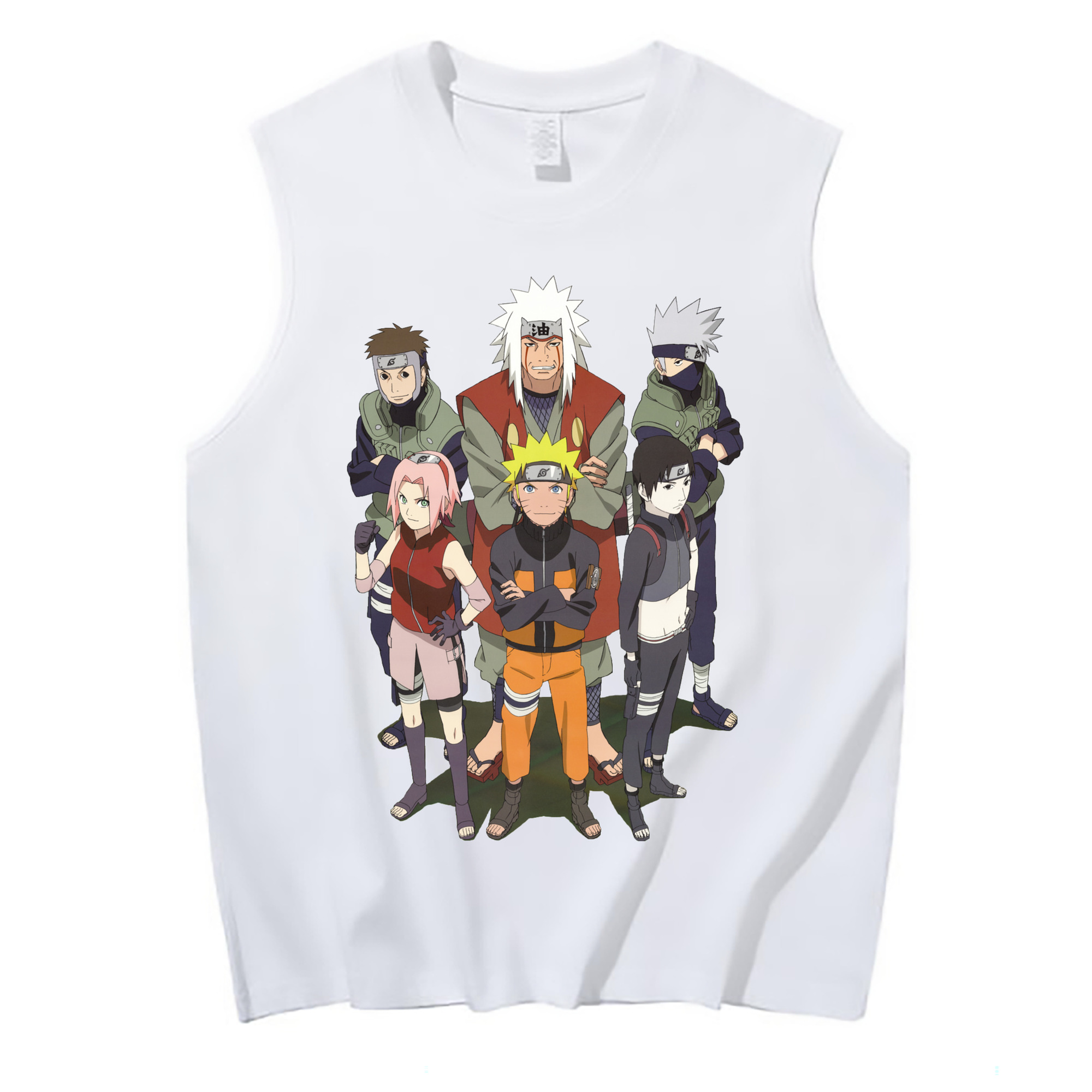 （画像用） NARUTO -ナルト- うずまき ナルト Uzumaki Naruto コットン100％タンクトップ（フロントプリント）