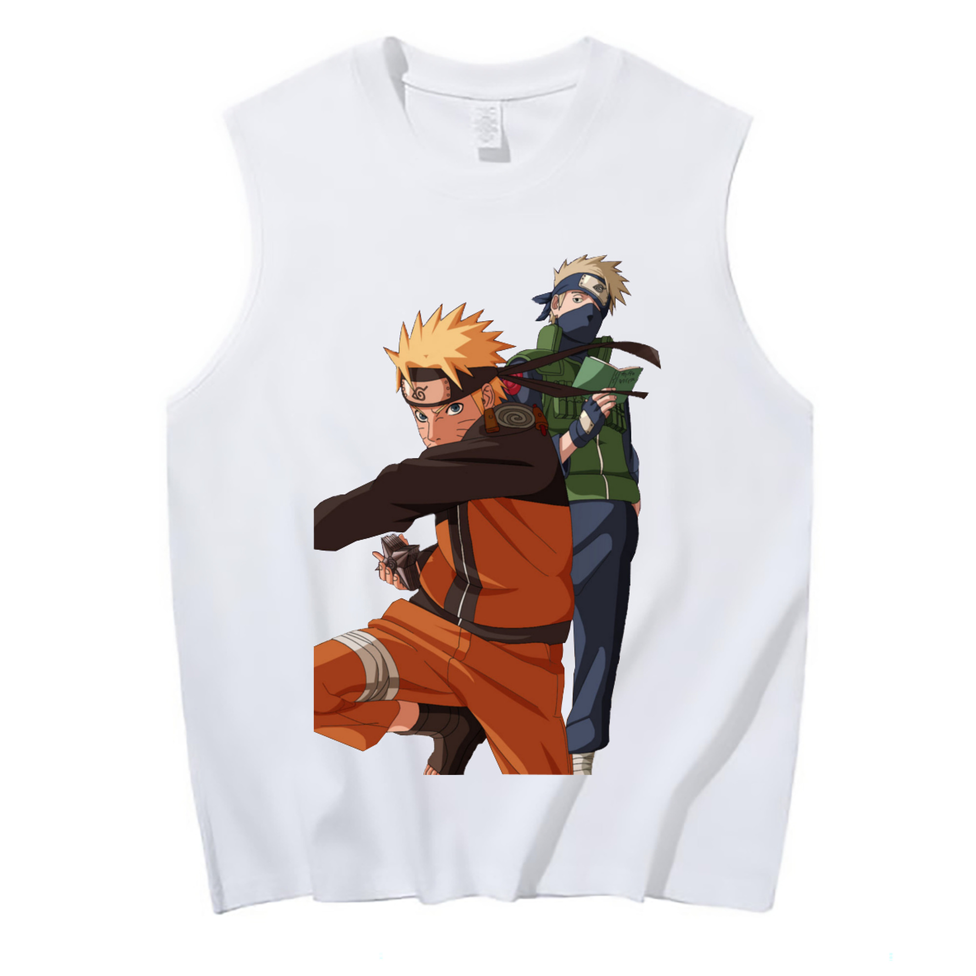 （画像用） NARUTO -ナルト- うずまき ナルト Uzumaki Naruto コットン100％タンクトップ（フロントプリント）
