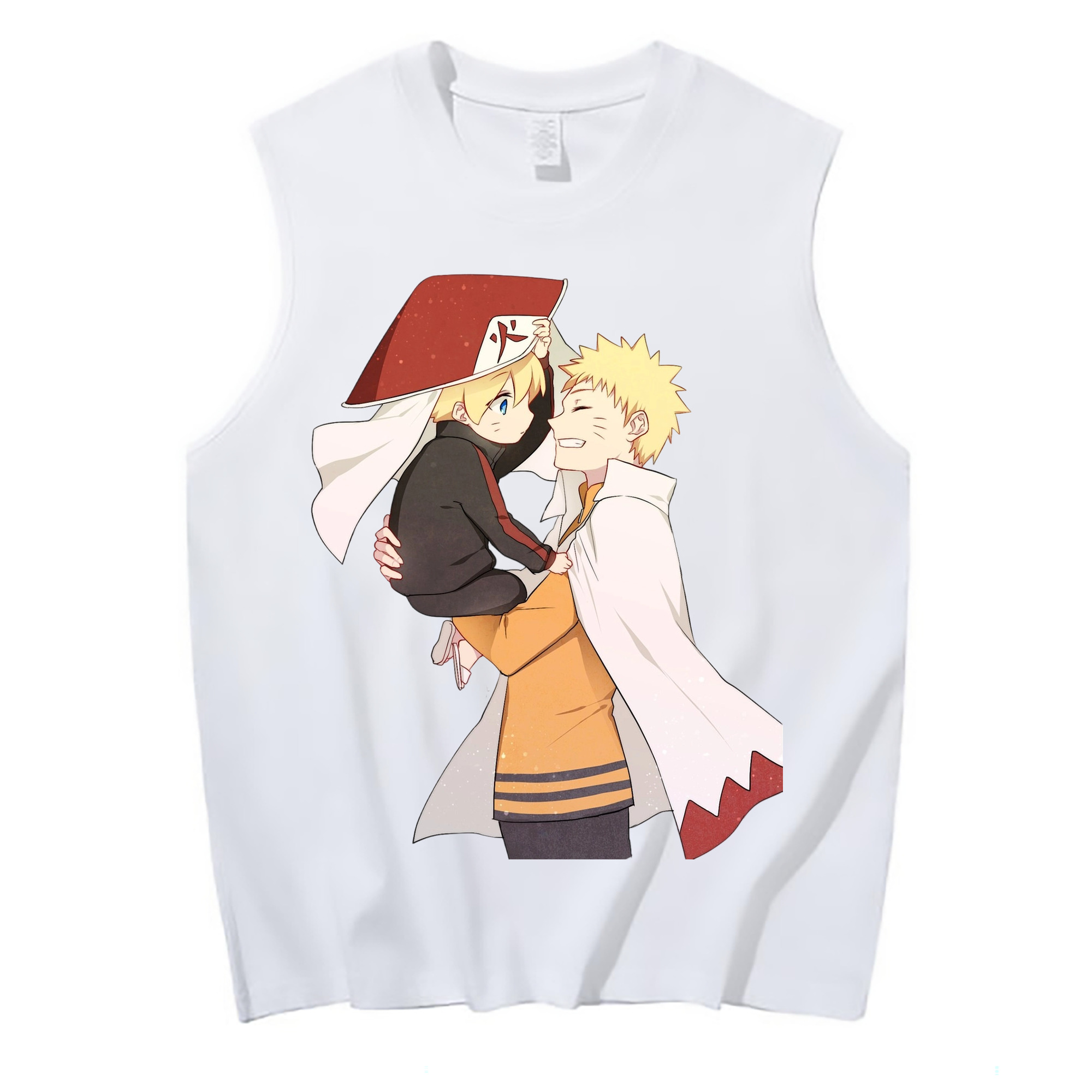 （画像用） NARUTO -ナルト- うずまき ナルト Uzumaki Naruto コットン100％タンクトップ（フロントプリント）
