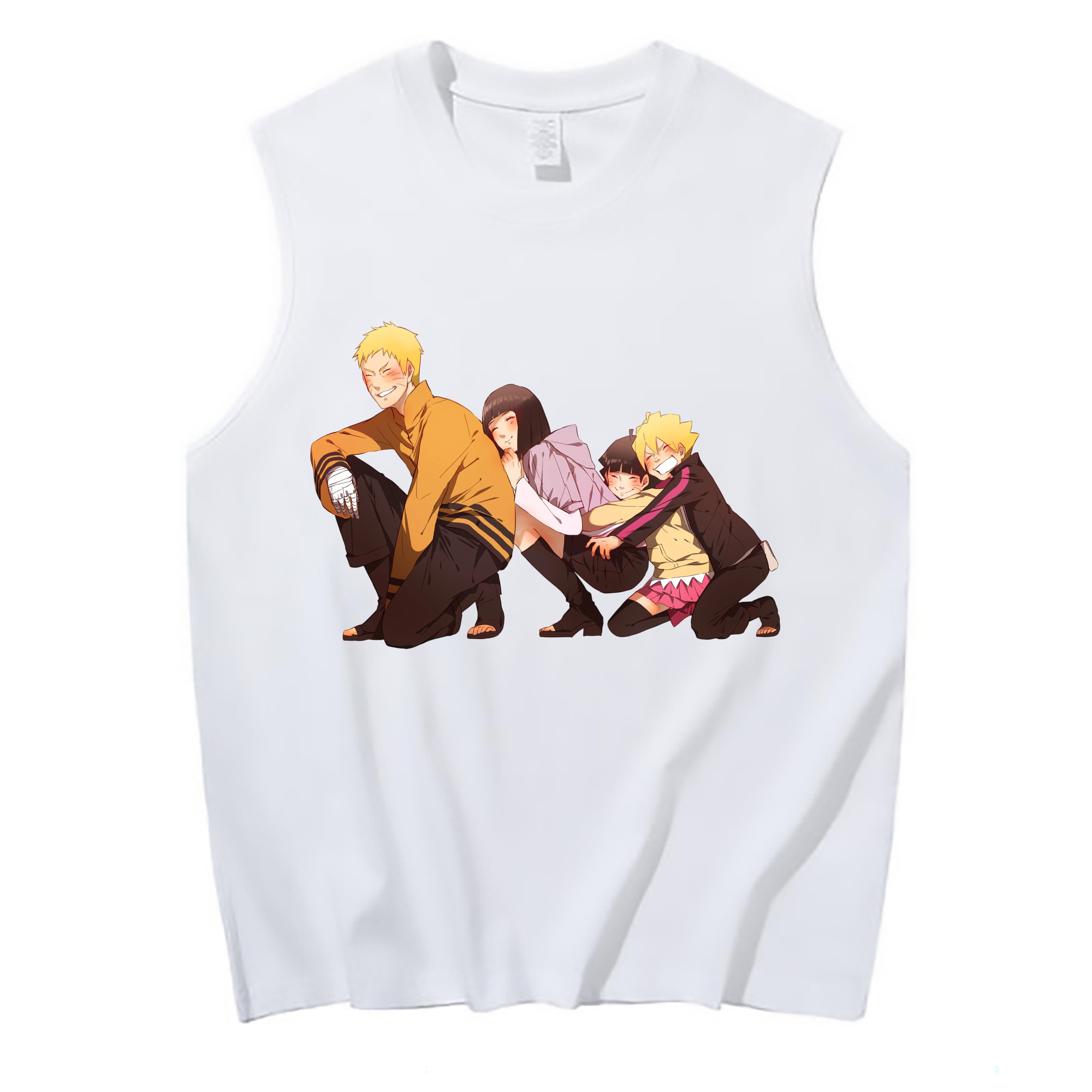 （画像用） NARUTO -ナルト- うずまき ナルト Uzumaki Naruto コットン100％タンクトップ（フロントプリント）
