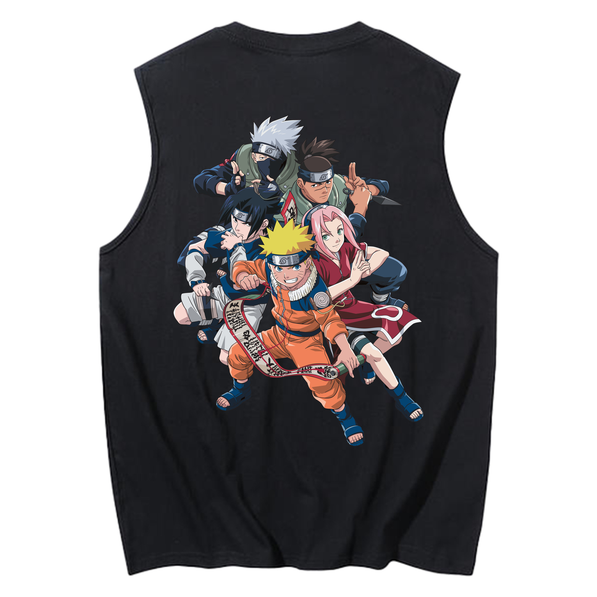 （画像用） NARUTO -ナルト- うずまき ナルト Uzumaki Naruto コットン100％タンクトップ（背面プリント）