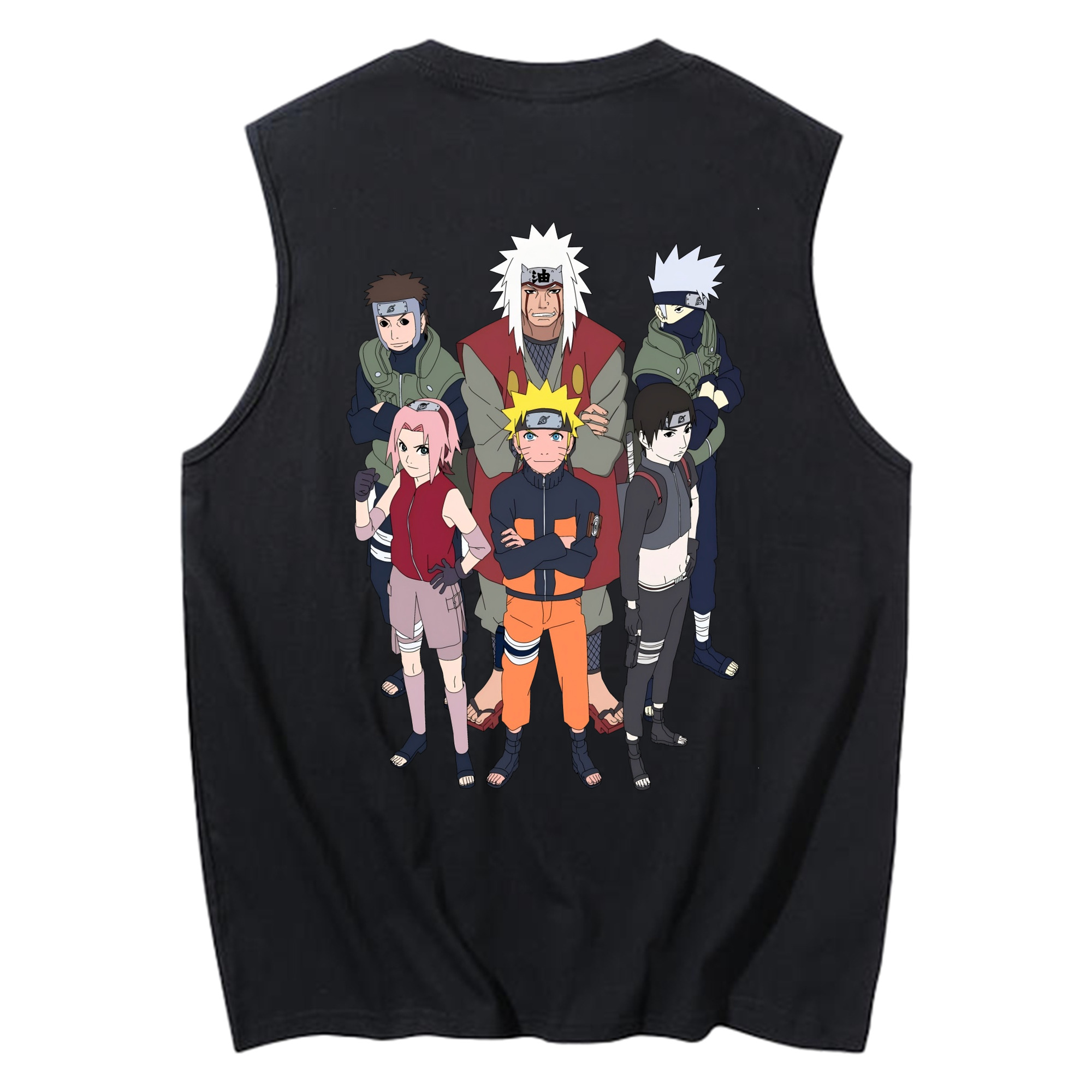 （画像用） NARUTO -ナルト- うずまき ナルト Uzumaki Naruto コットン100％タンクトップ（背面プリント）