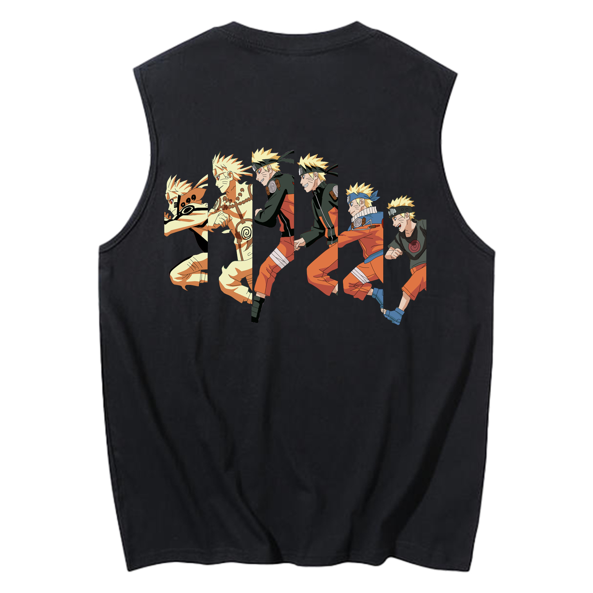（画像用） NARUTO -ナルト- うずまき ナルト Uzumaki Naruto コットン100％タンクトップ（背面プリント）