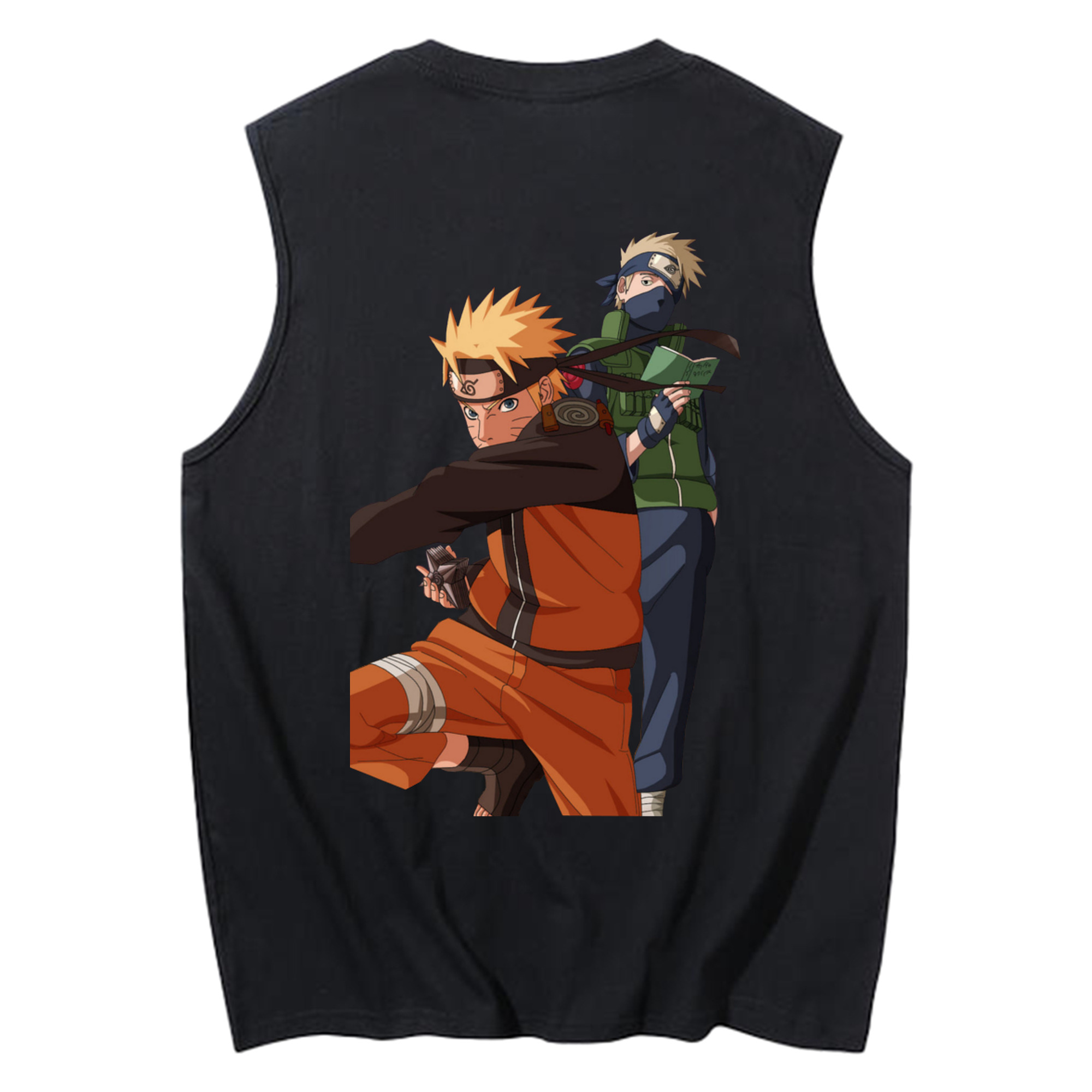（画像用） NARUTO -ナルト- うずまき ナルト Uzumaki Naruto コットン100％タンクトップ（背面プリント）
