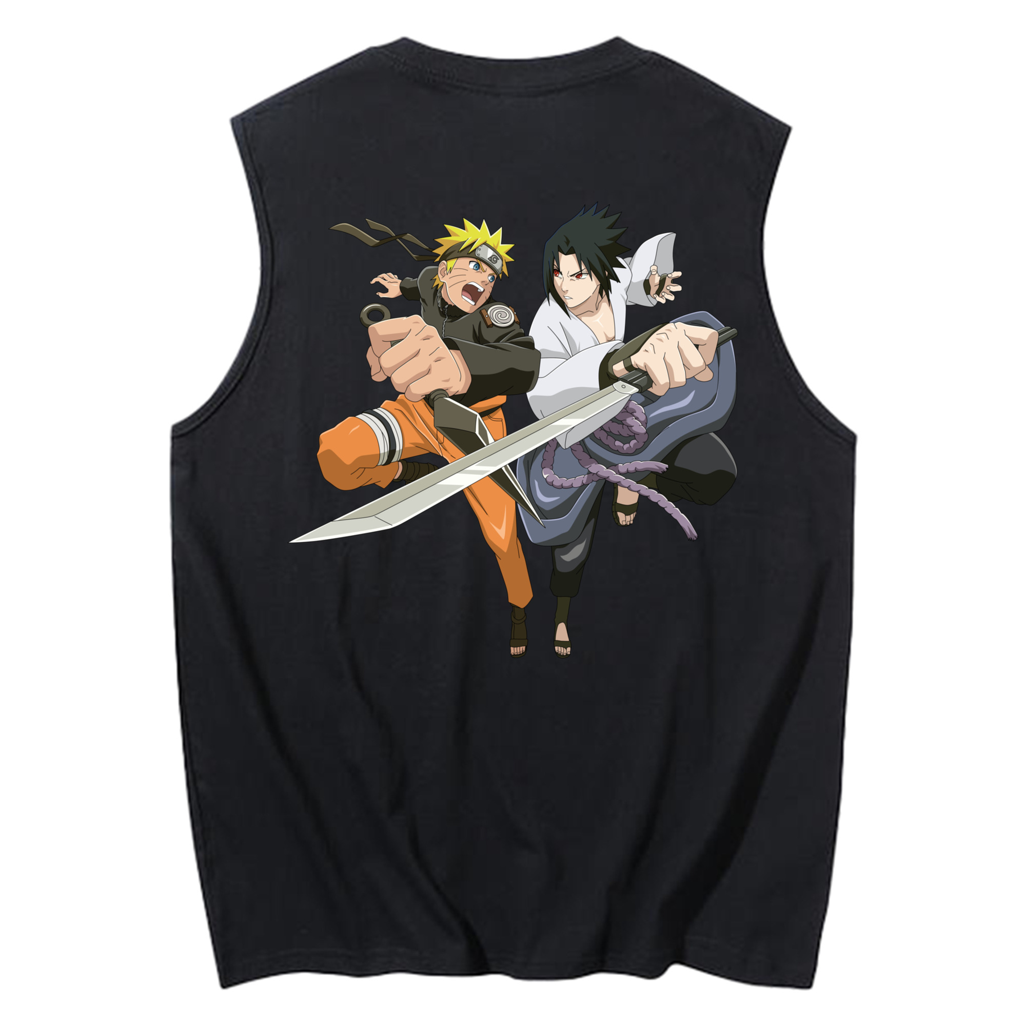 （画像用） NARUTO -ナルト- うずまき ナルト Uzumaki Naruto コットン100％タンクトップ（背面プリント）
