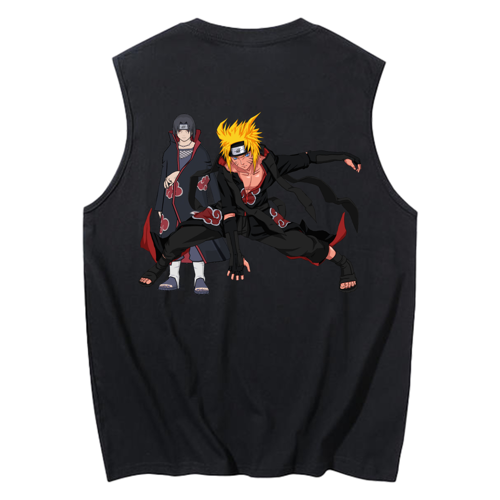 （画像用） NARUTO -ナルト- うずまき ナルト Uzumaki Naruto コットン100％タンクトップ（背面プリント）