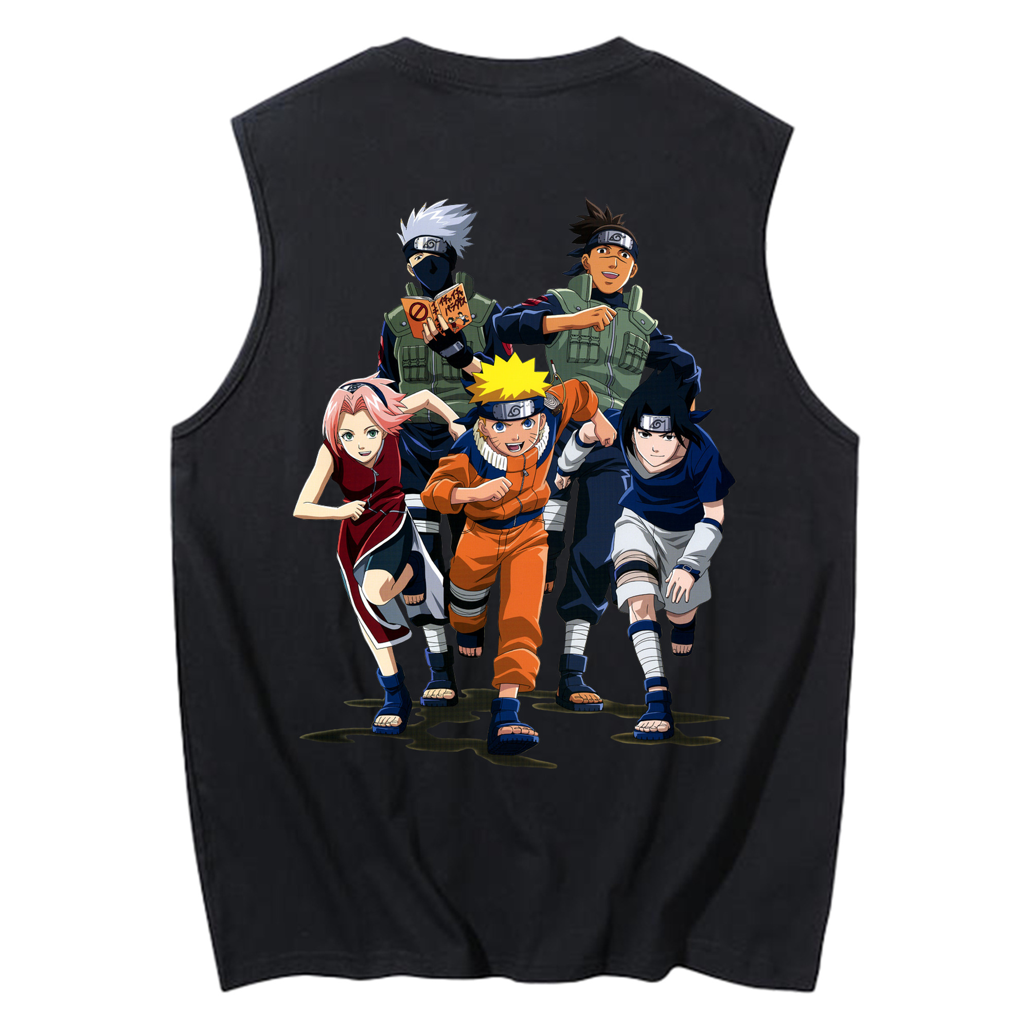 （画像用） NARUTO -ナルト- うずまき ナルト Uzumaki Naruto コットン100％タンクトップ（背面プリント）