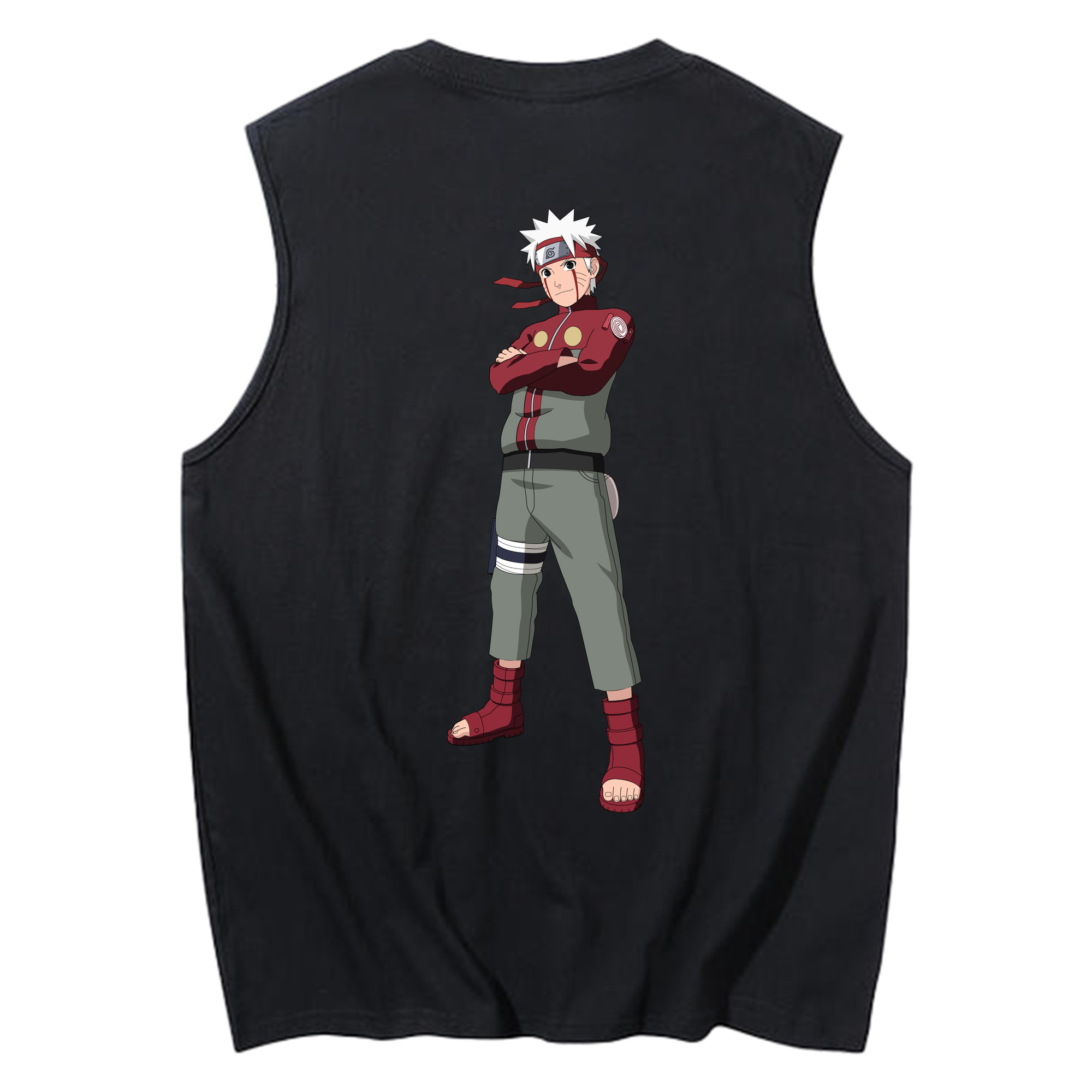 （画像用） NARUTO -ナルト- うずまき ナルト Uzumaki Naruto コットン100％タンクトップ（背面プリント）
