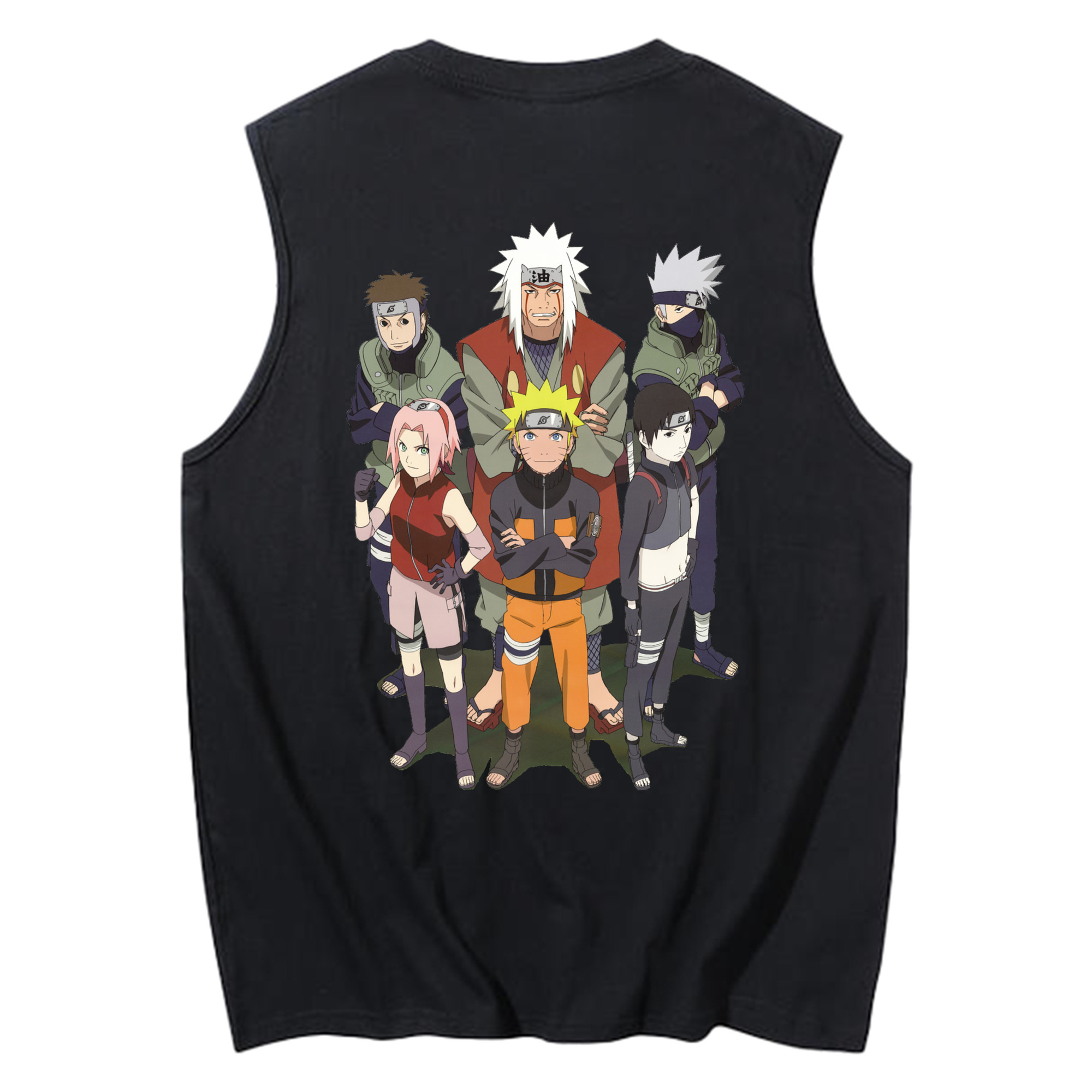 （画像用） NARUTO -ナルト- うずまき ナルト Uzumaki Naruto コットン100％タンクトップ（背面プリント）