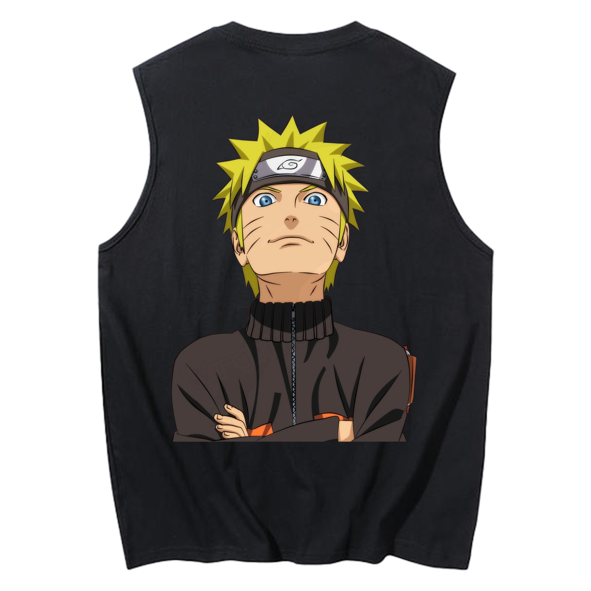 （画像用） NARUTO -ナルト- うずまき ナルト Uzumaki Naruto コットン100％タンクトップ（背面プリント）