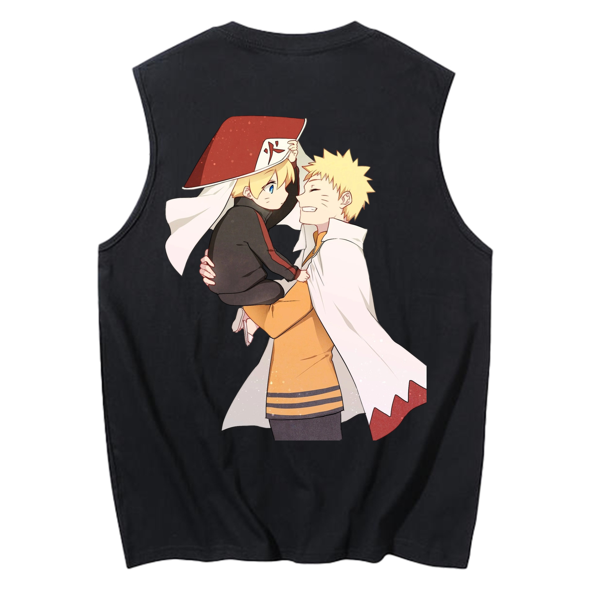 （画像用） NARUTO -ナルト- うずまき ナルト Uzumaki Naruto コットン100％タンクトップ（背面プリント）
