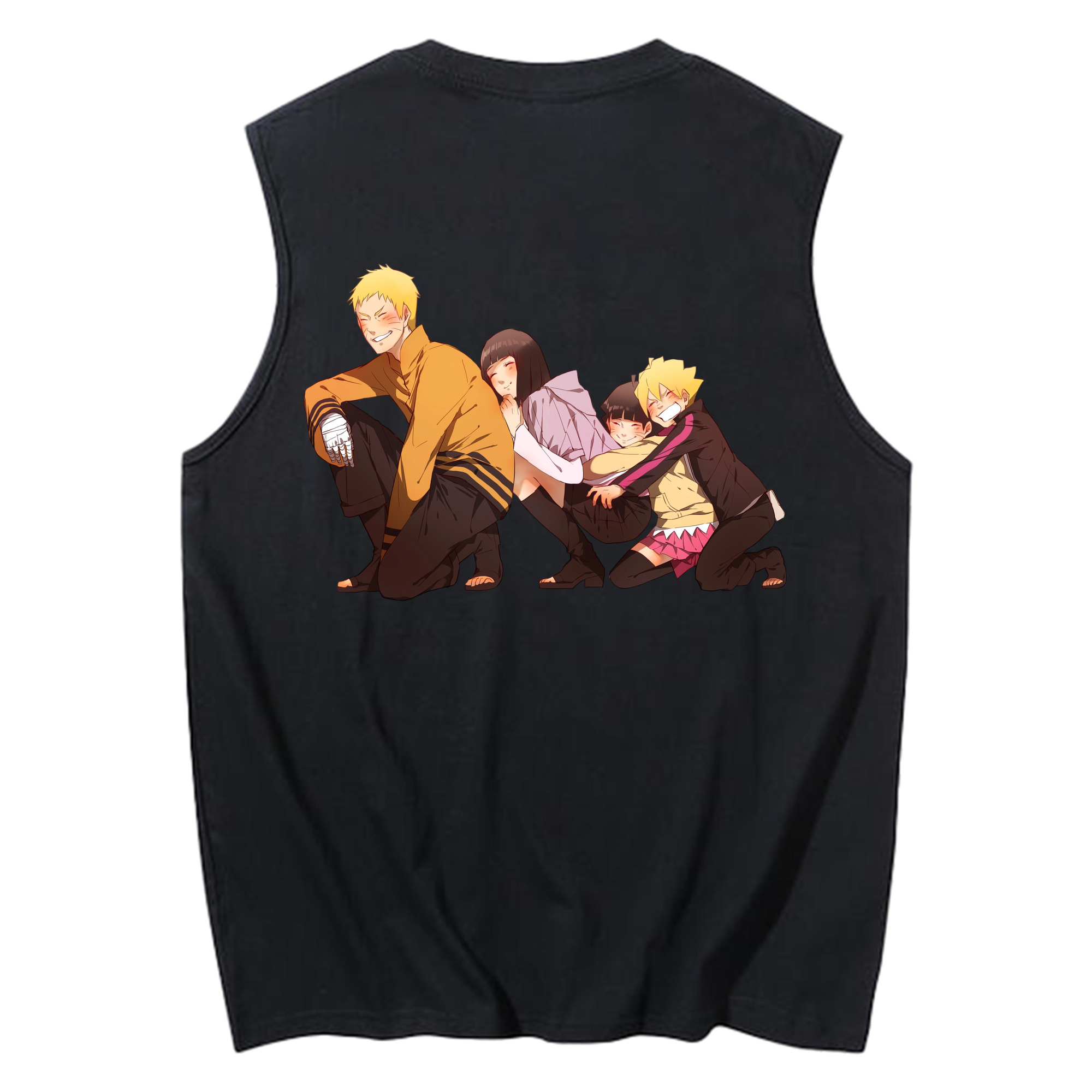 （画像用） NARUTO -ナルト- うずまき ナルト Uzumaki Naruto コットン100％タンクトップ（背面プリント）