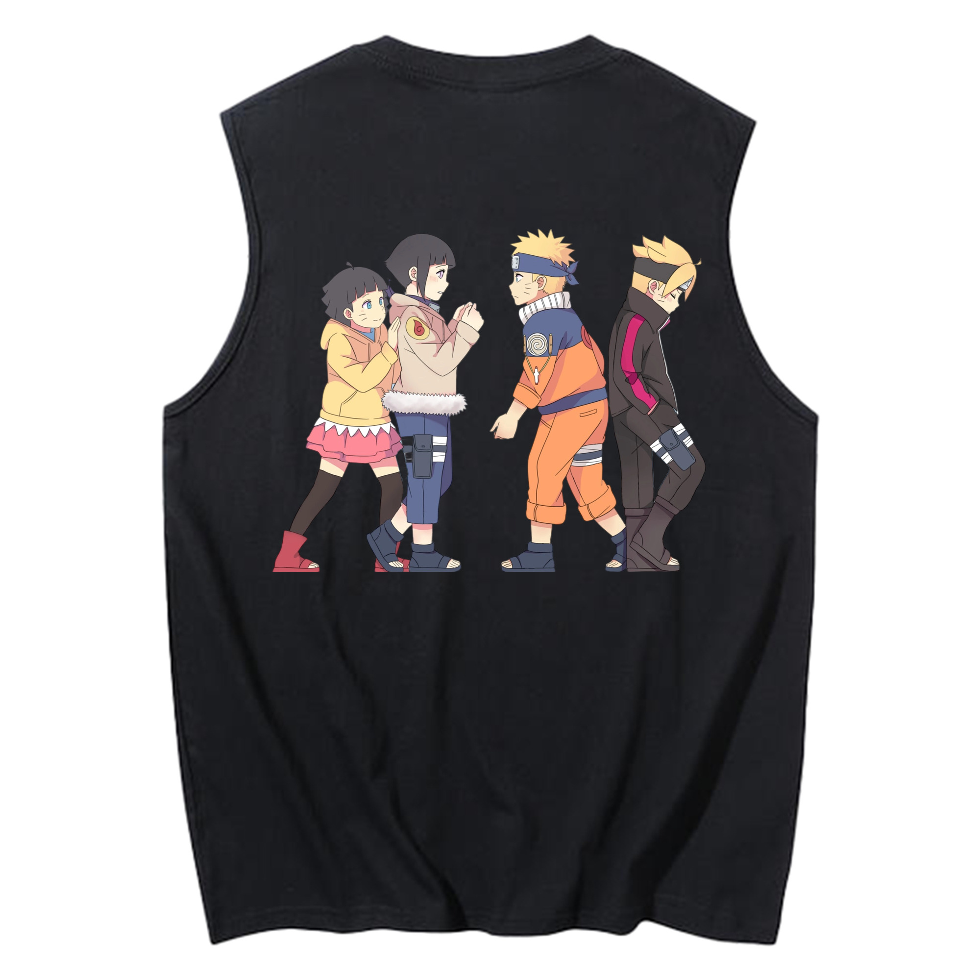 （画像用） NARUTO -ナルト- うずまき ナルト Uzumaki Naruto コットン100％タンクトップ（背面プリント）