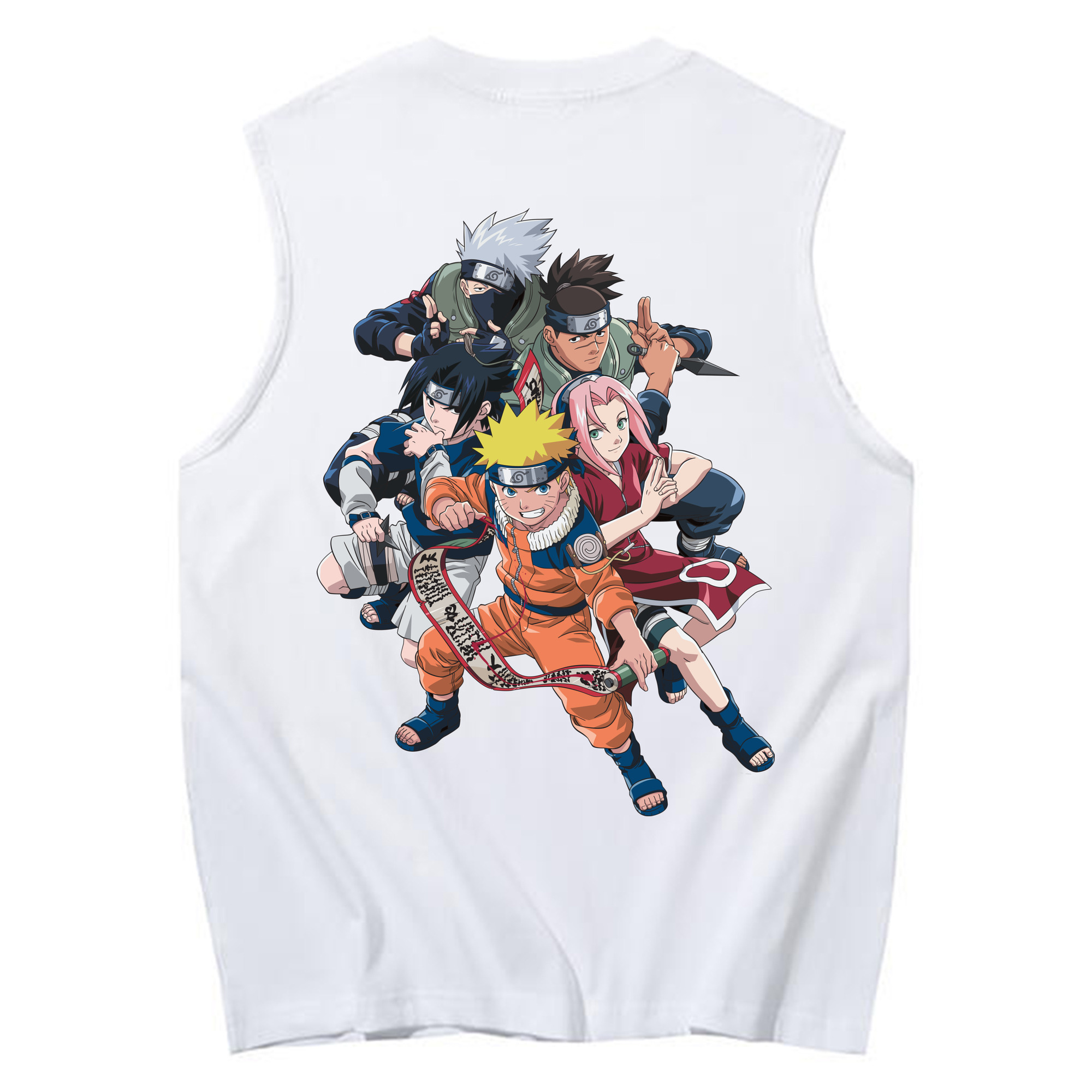 （画像用） NARUTO -ナルト- うずまき ナルト Uzumaki Naruto コットン100％タンクトップ（背面プリント）