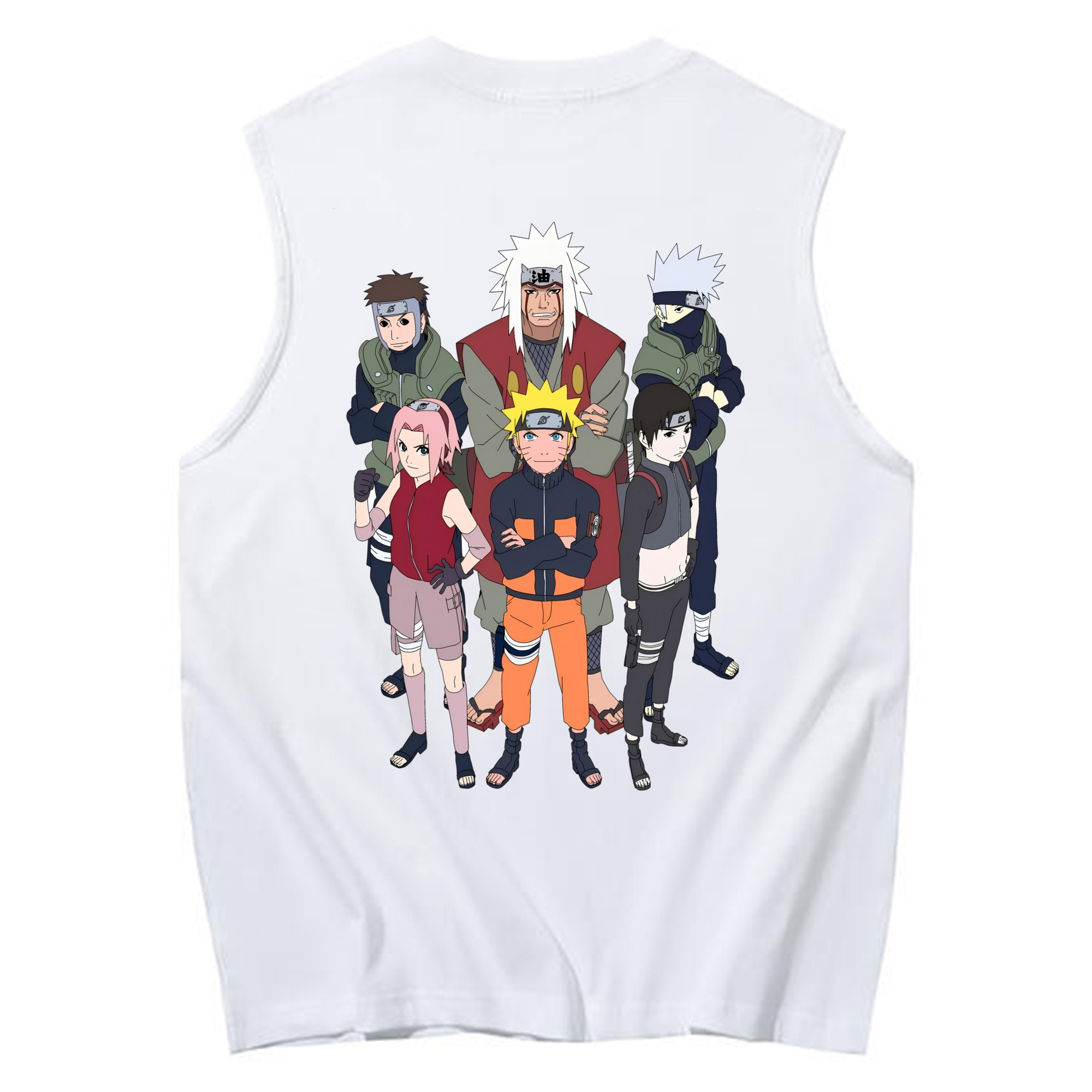 （画像用） NARUTO -ナルト- うずまき ナルト Uzumaki Naruto コットン100％タンクトップ（背面プリント）