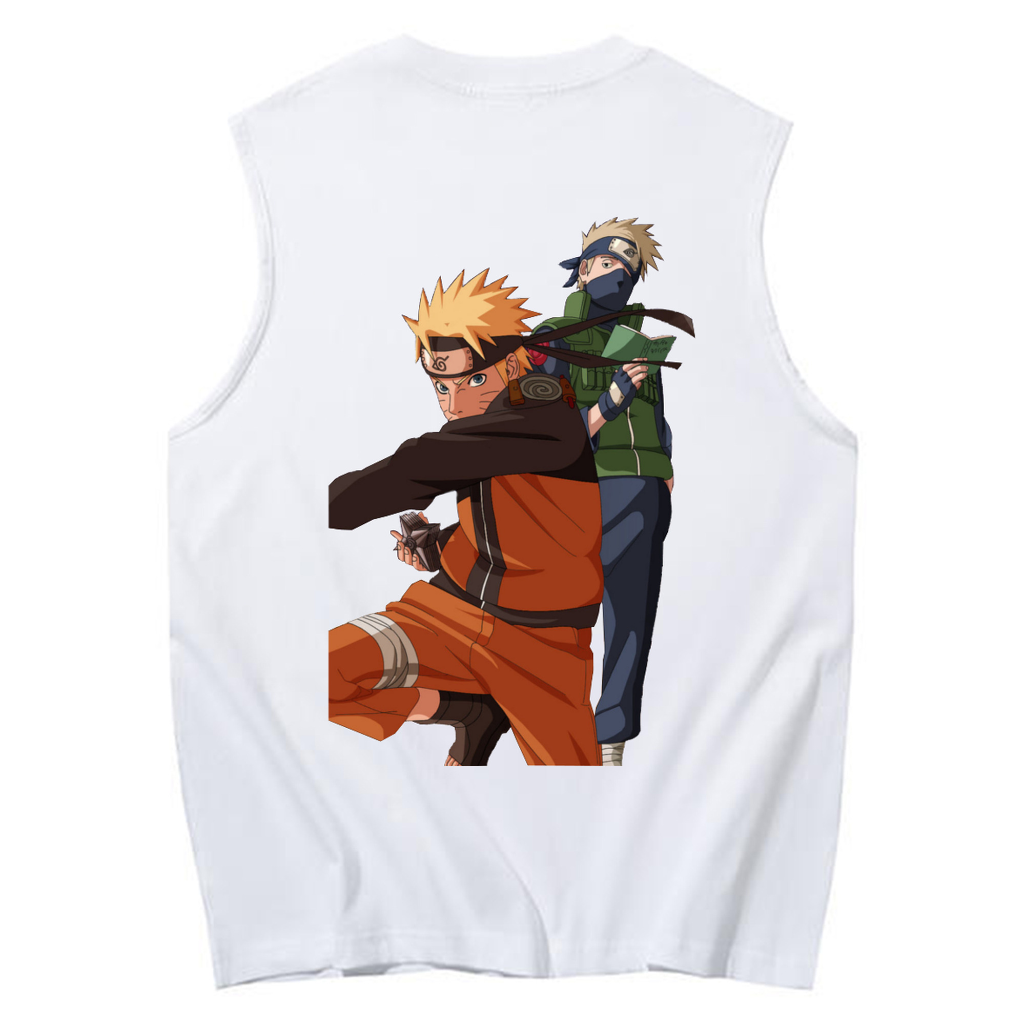 （画像用） NARUTO -ナルト- うずまき ナルト Uzumaki Naruto コットン100％タンクトップ（背面プリント）