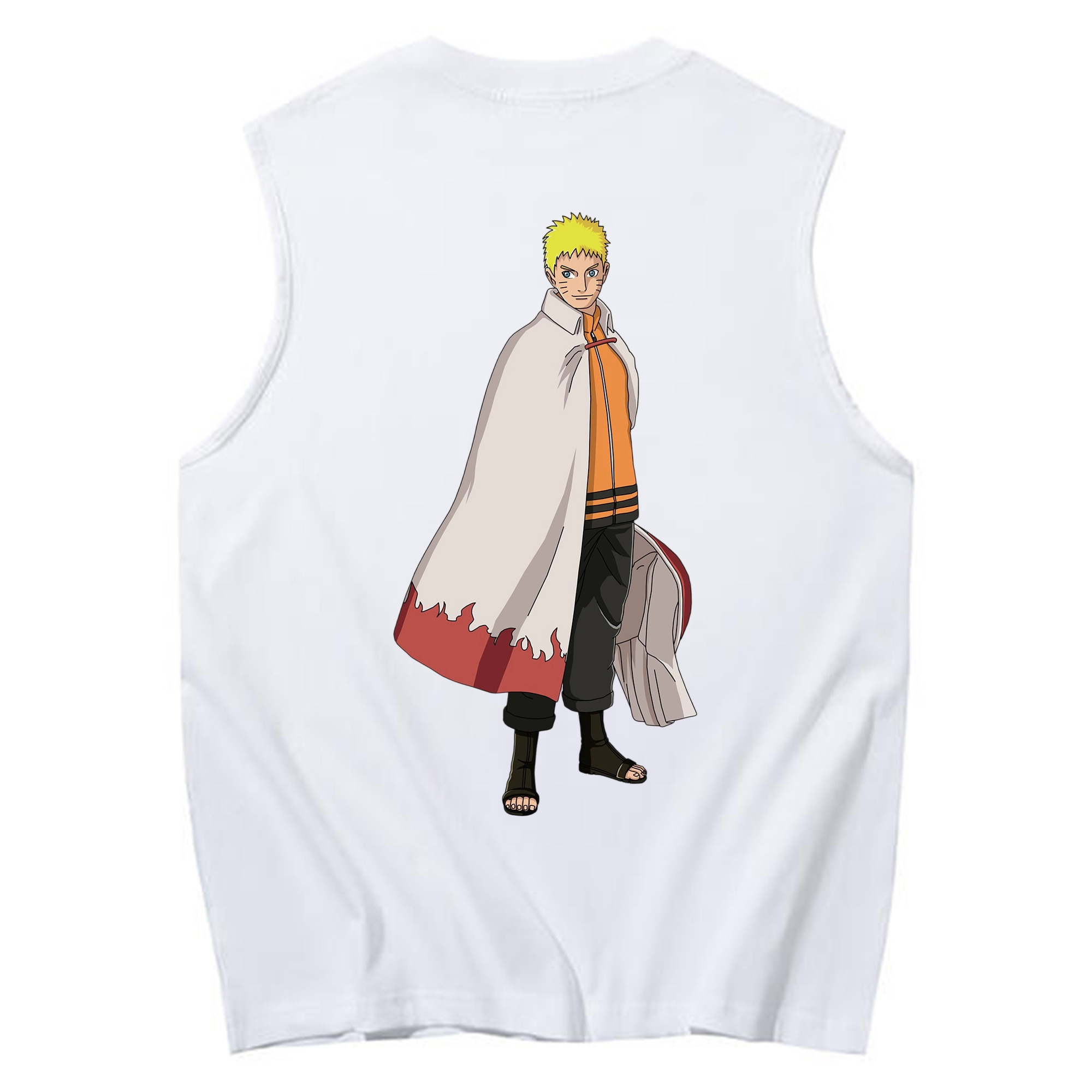 （画像用） NARUTO -ナルト- うずまき ナルト Uzumaki Naruto コットン100％タンクトップ（背面プリント）