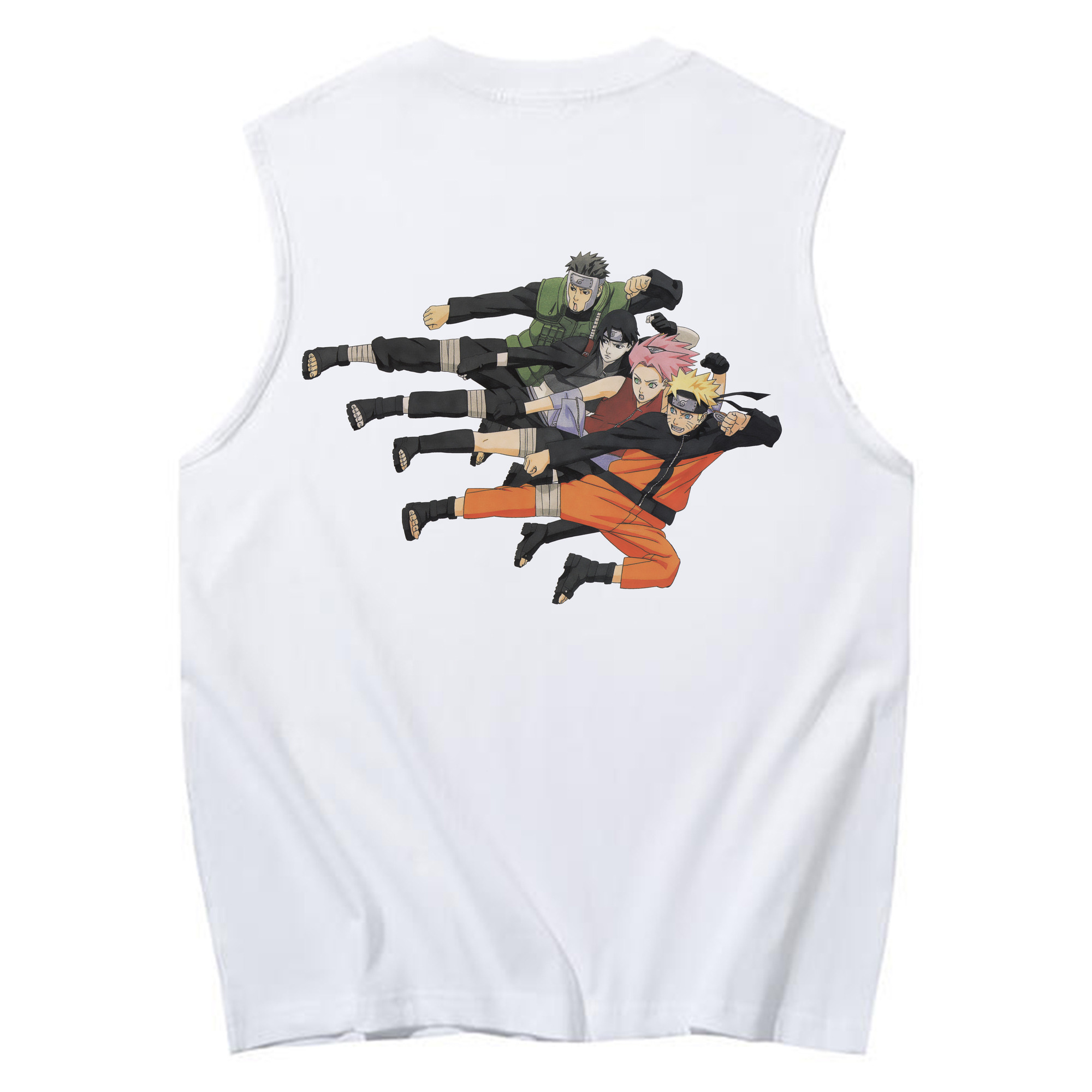 （画像用） NARUTO -ナルト- うずまき ナルト Uzumaki Naruto コットン100％タンクトップ（背面プリント）
