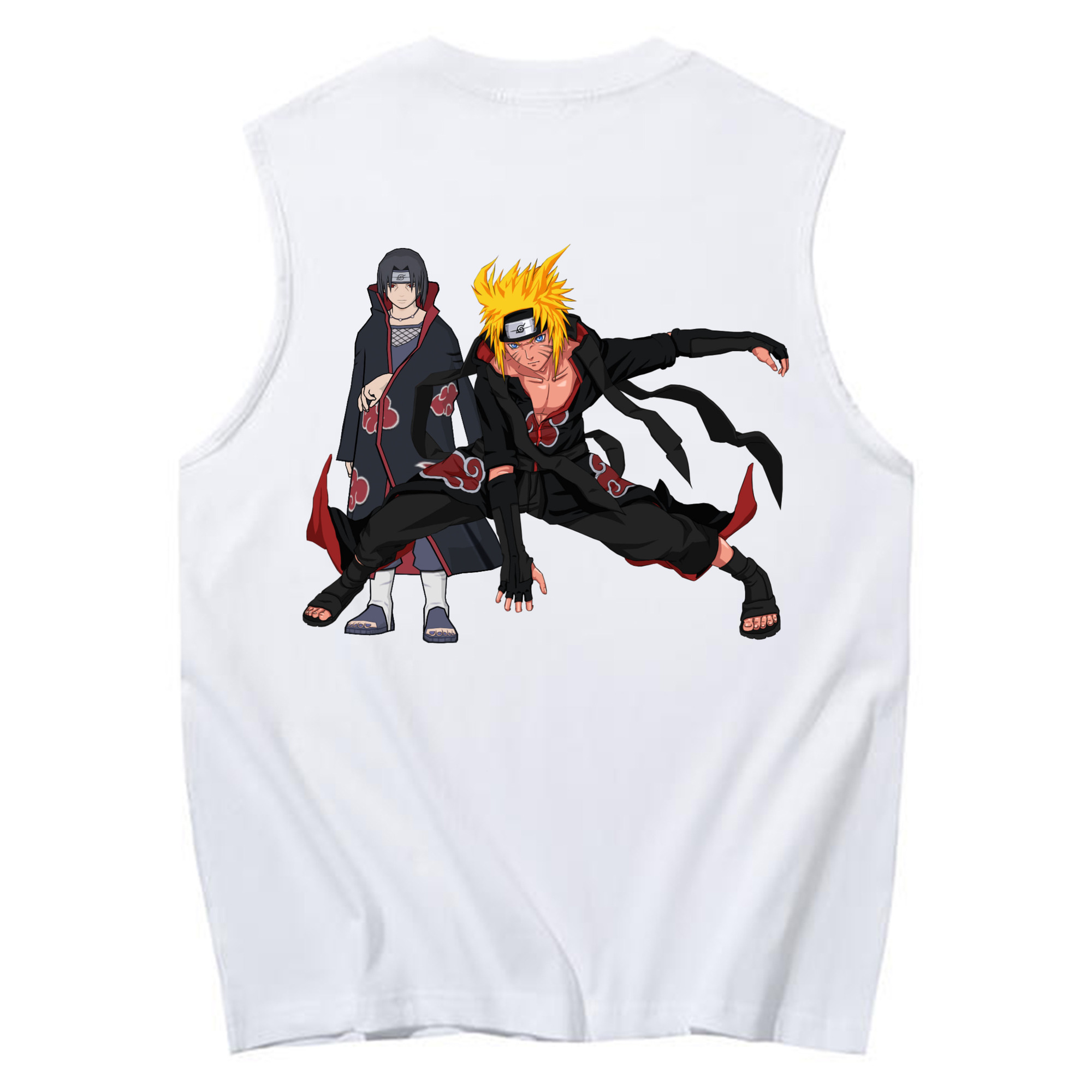 （画像用） NARUTO -ナルト- うずまき ナルト Uzumaki Naruto コットン100％タンクトップ（背面プリント）