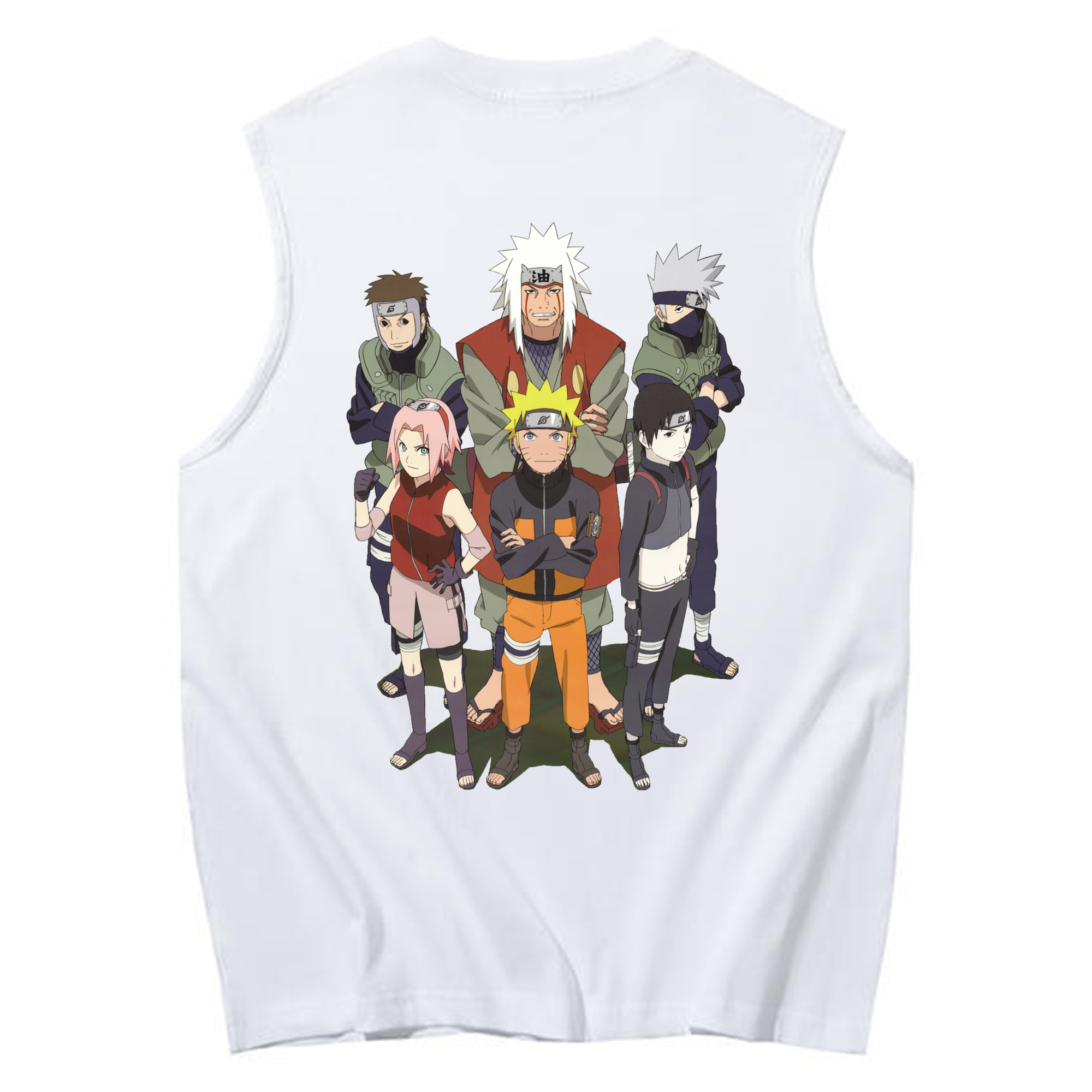 （画像用） NARUTO -ナルト- うずまき ナルト Uzumaki Naruto コットン100％タンクトップ（背面プリント）