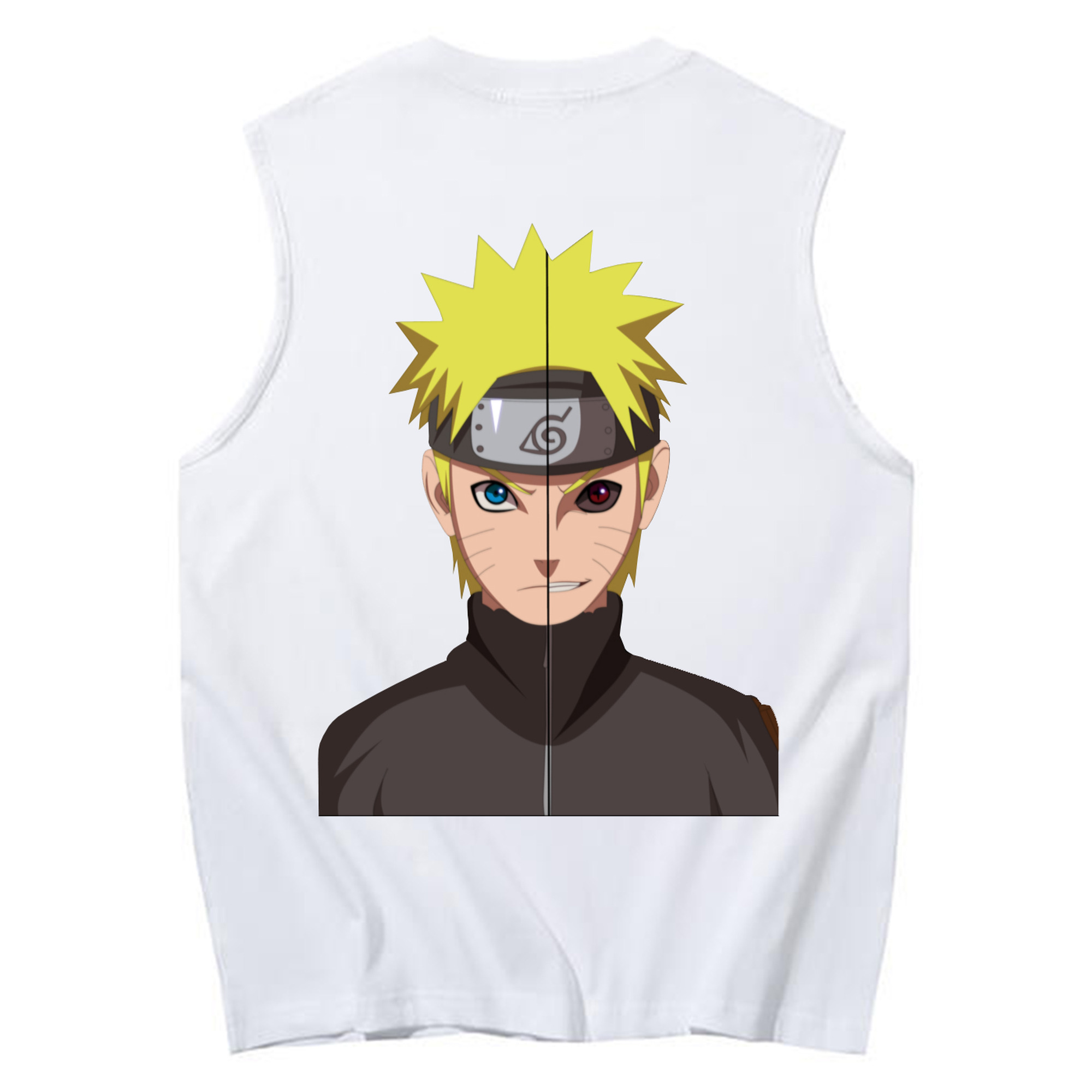 （画像用） NARUTO -ナルト- うずまき ナルト Uzumaki Naruto コットン100％タンクトップ（背面プリント）