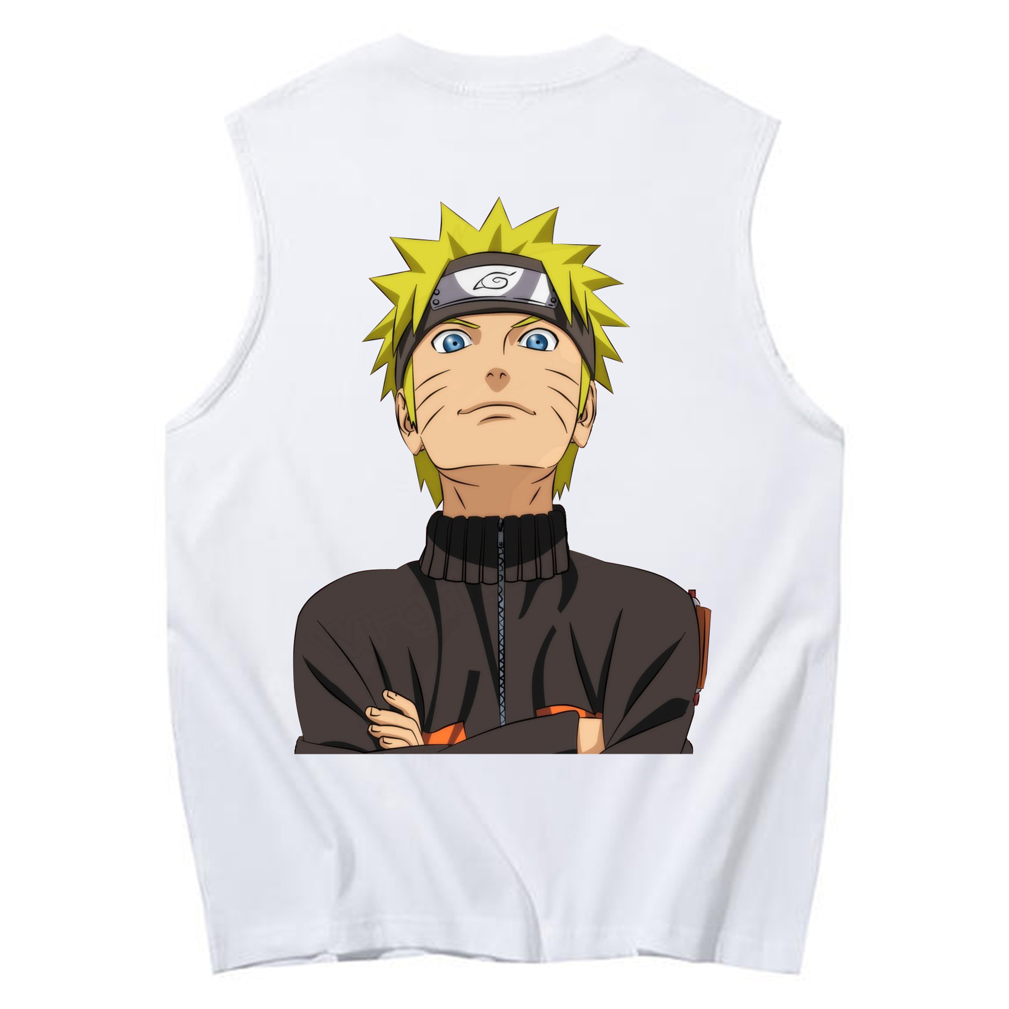 （画像用） NARUTO -ナルト- うずまき ナルト Uzumaki Naruto コットン100％タンクトップ（背面プリント）
