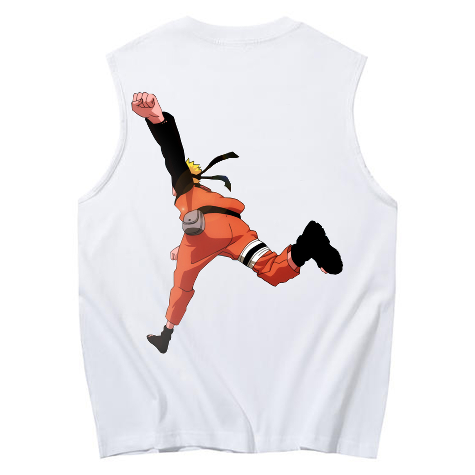 （画像用） NARUTO -ナルト- うずまき ナルト Uzumaki Naruto コットン100％タンクトップ（背面プリント）