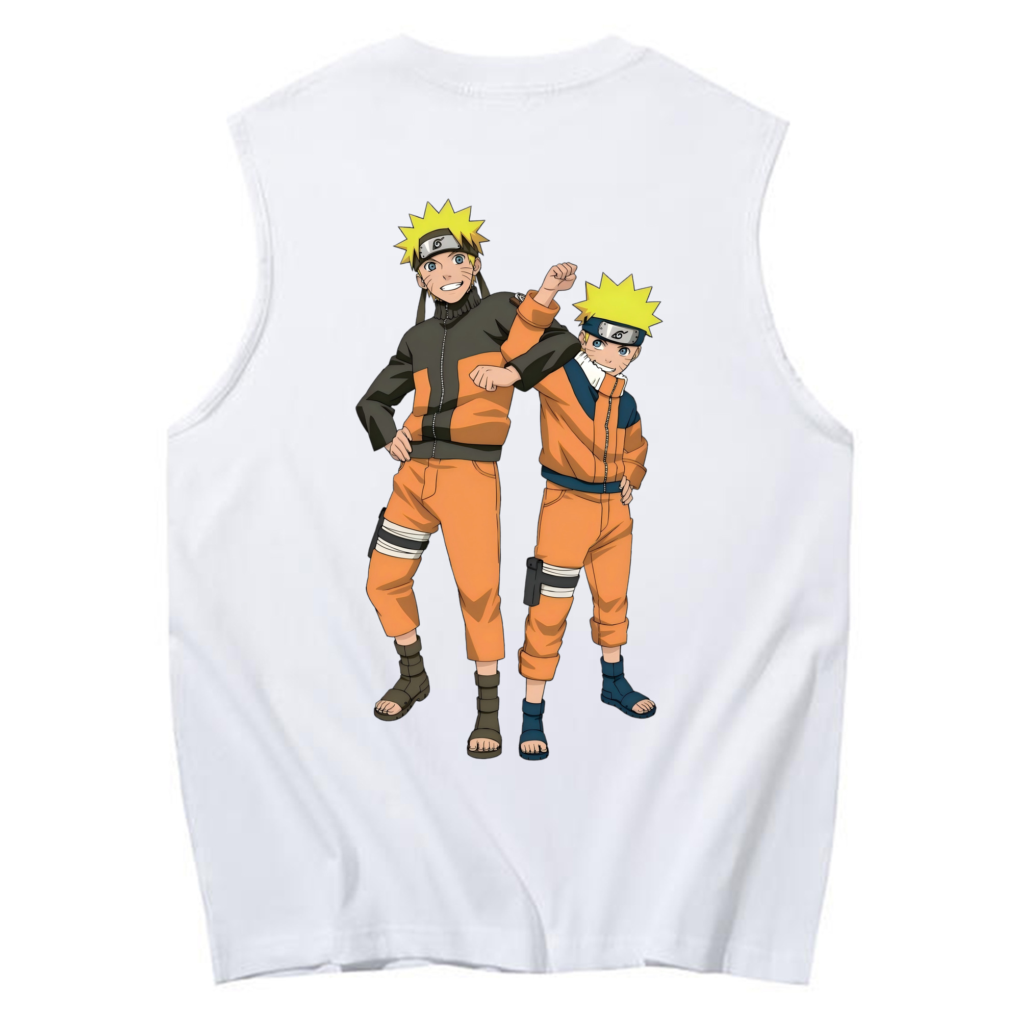（画像用） NARUTO -ナルト- うずまき ナルト Uzumaki Naruto コットン100％タンクトップ（背面プリント）