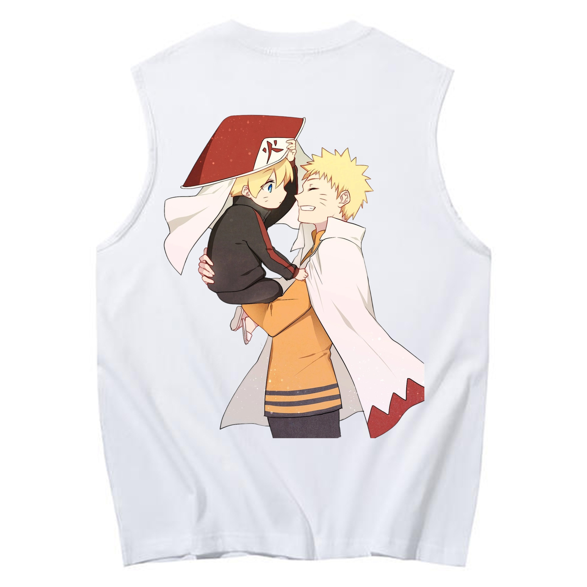 （画像用） NARUTO -ナルト- うずまき ナルト Uzumaki Naruto コットン100％タンクトップ（背面プリント）