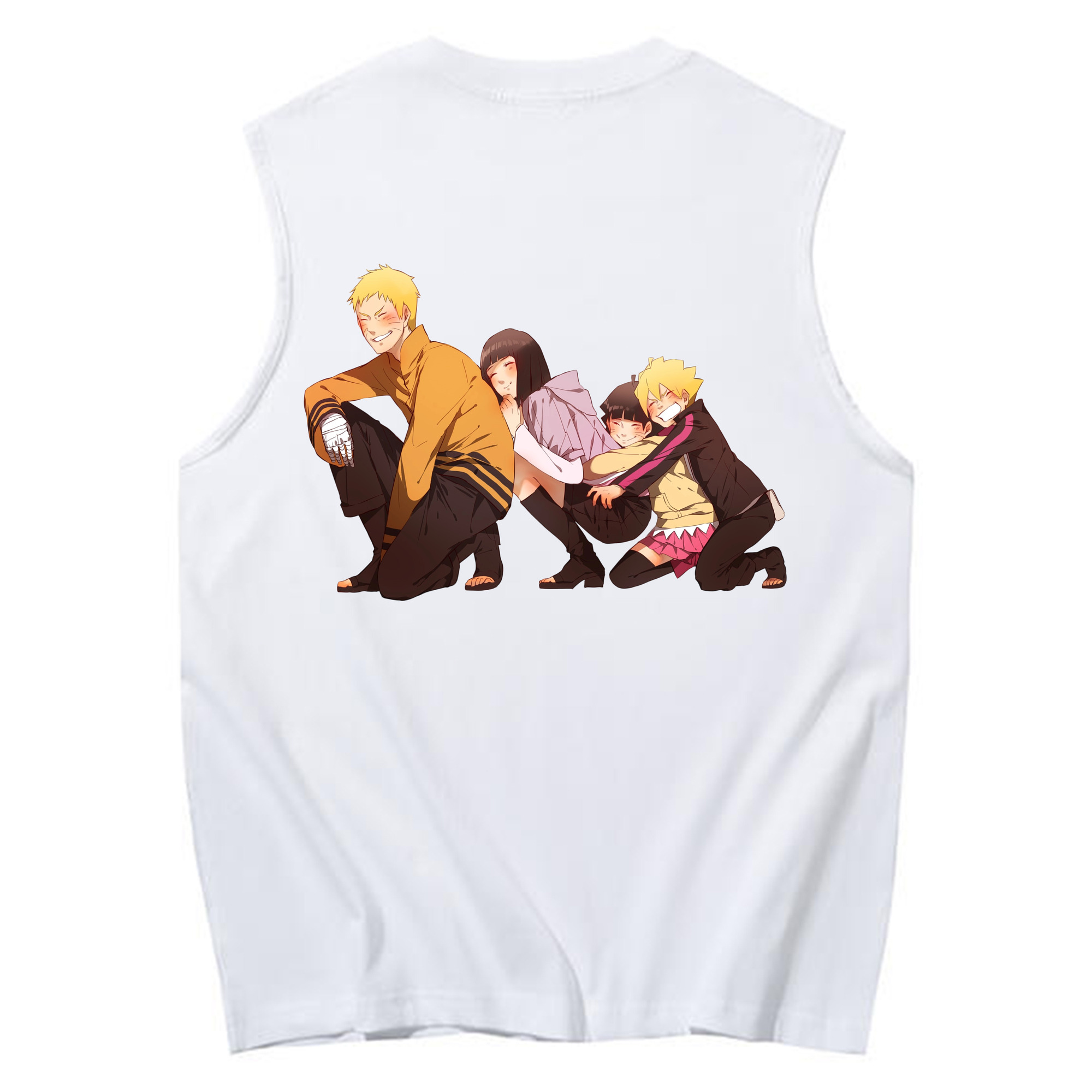 （画像用） NARUTO -ナルト- うずまき ナルト Uzumaki Naruto コットン100％タンクトップ（背面プリント）