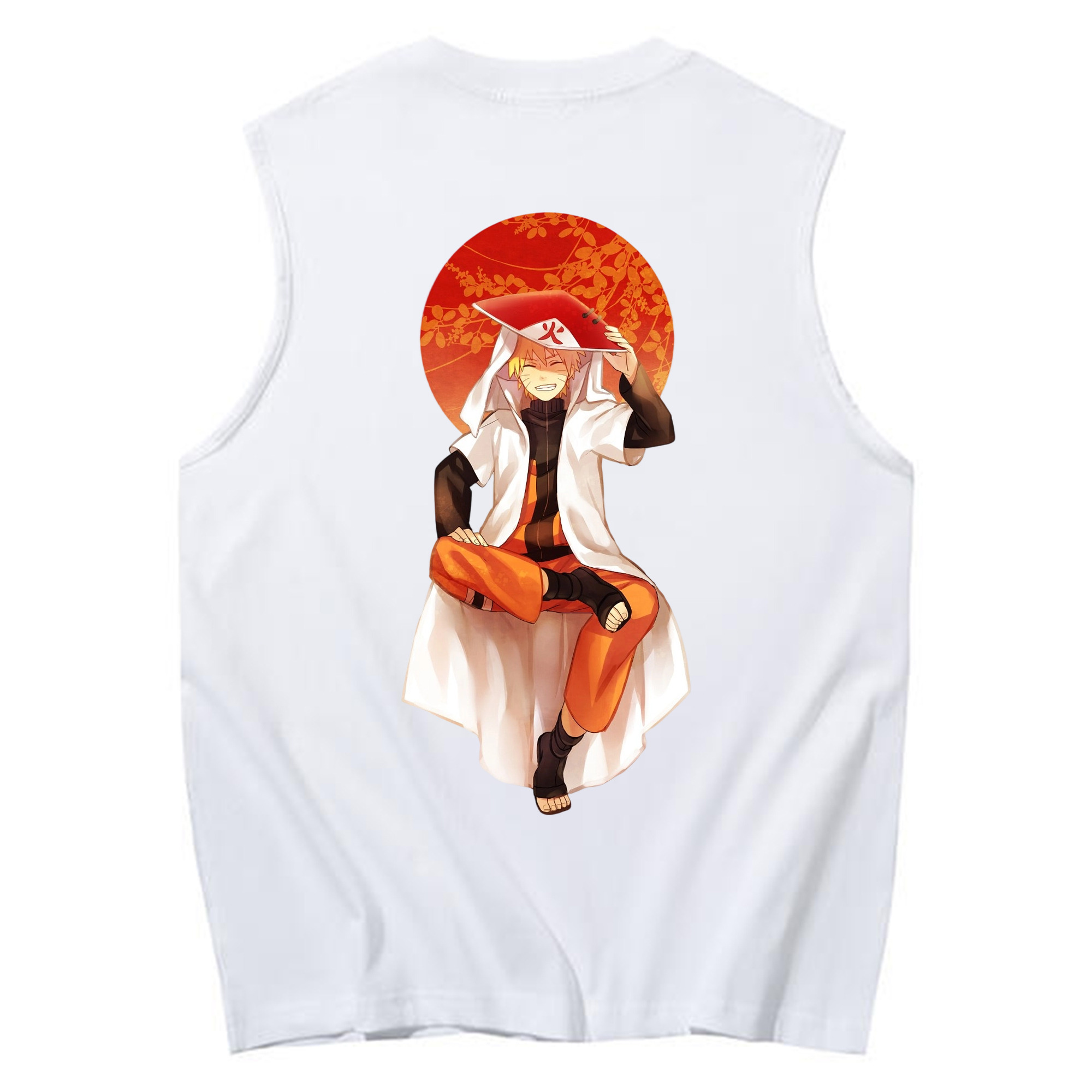 （画像用） NARUTO -ナルト- うずまき ナルト Uzumaki Naruto コットン100％タンクトップ（背面プリント）