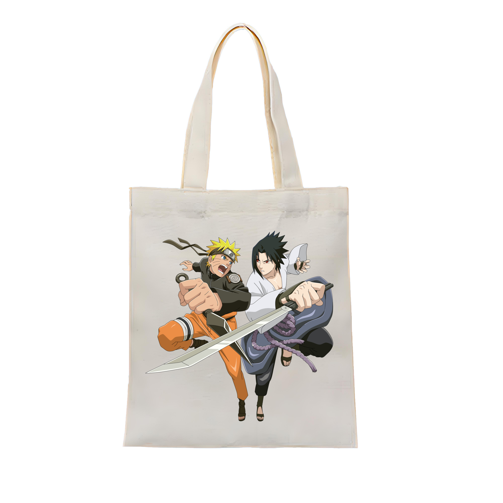 （画像用） NARUTO -ナルト- うずまき ナルト Uzumaki Naruto 縦型キャンバス生地手提げバッグ　トートバッグ