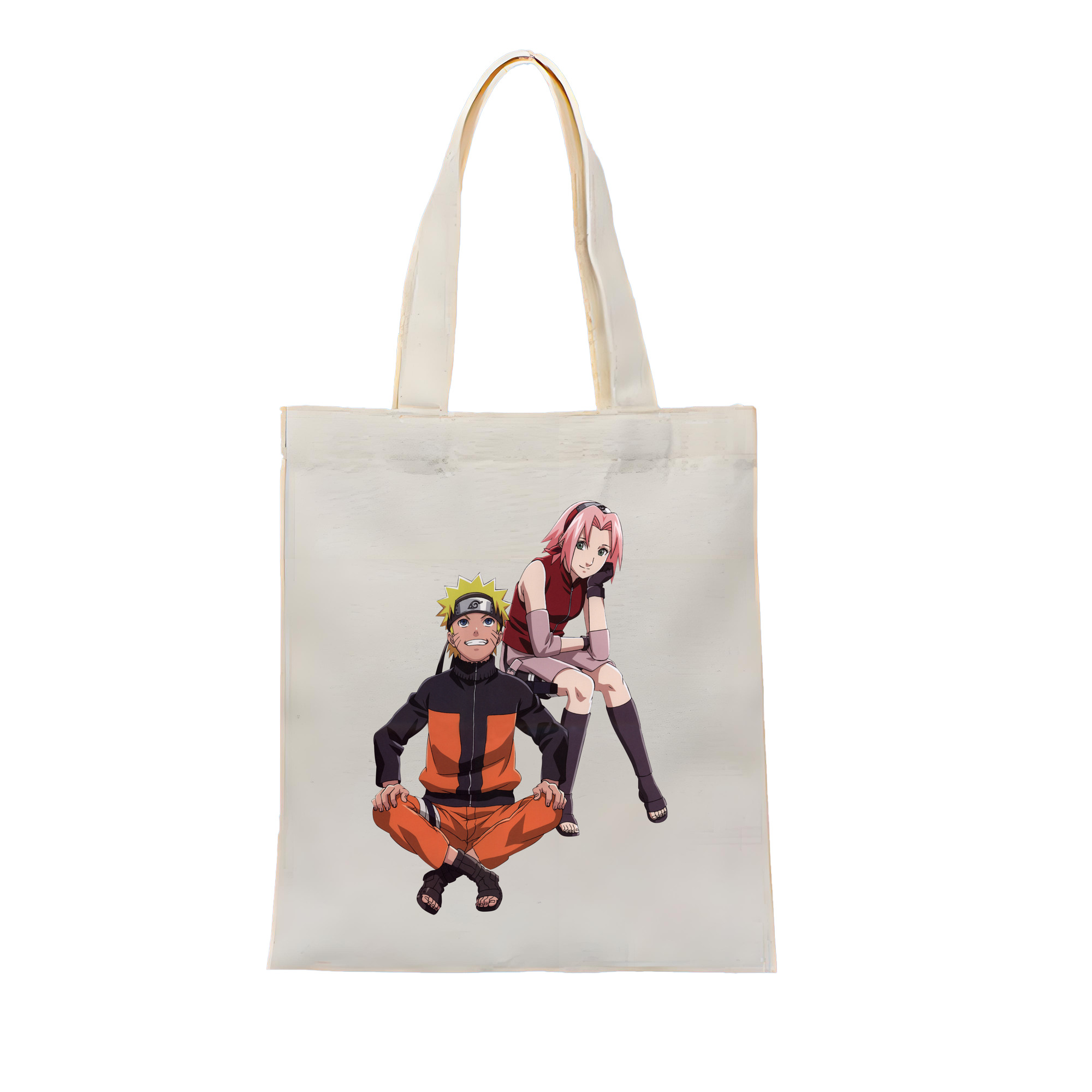 （画像用） NARUTO -ナルト- うずまき ナルト Uzumaki Naruto 縦型キャンバス生地手提げバッグ　トートバッグ