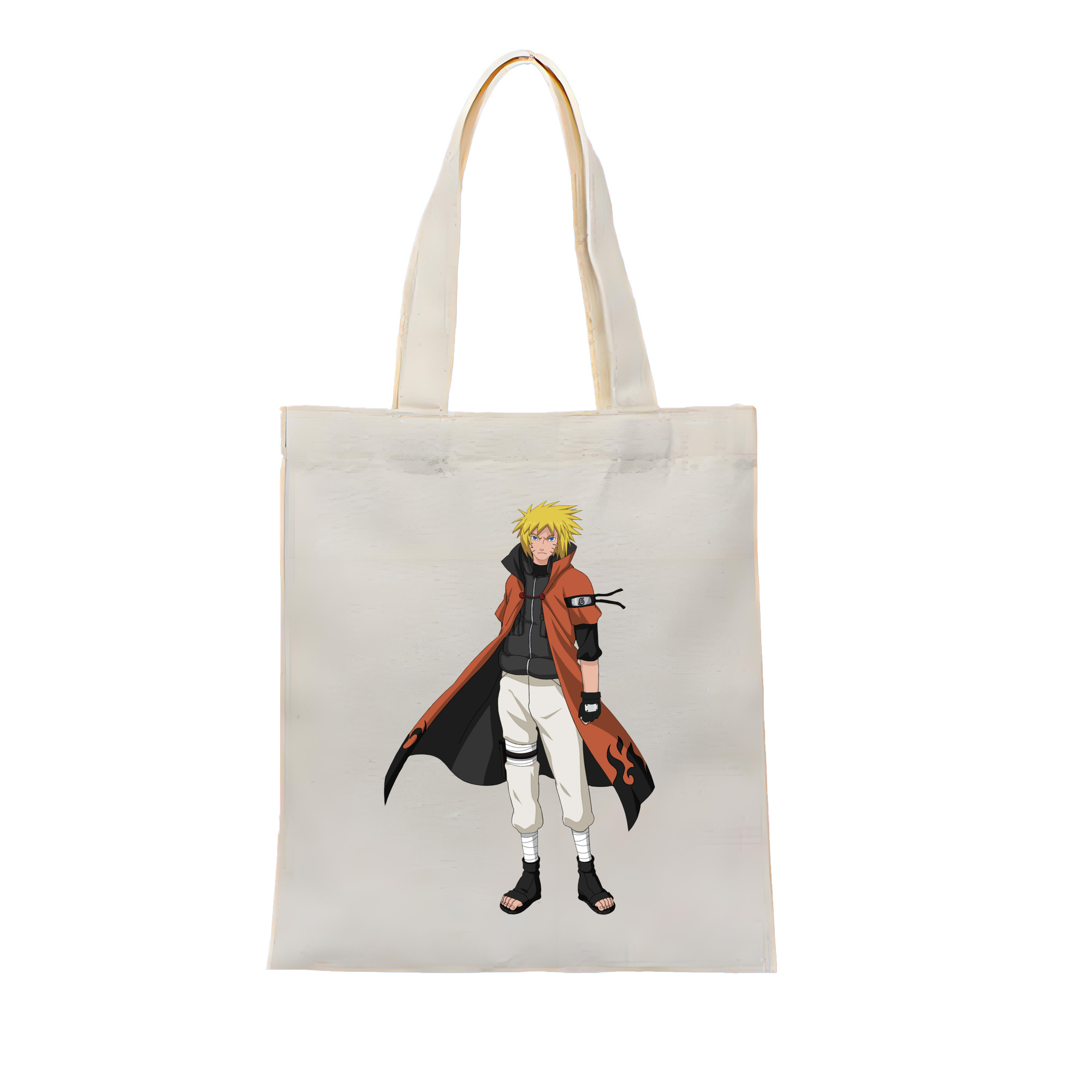 （画像用） NARUTO -ナルト- うずまき ナルト Uzumaki Naruto 縦型キャンバス生地手提げバッグ　トートバッグ