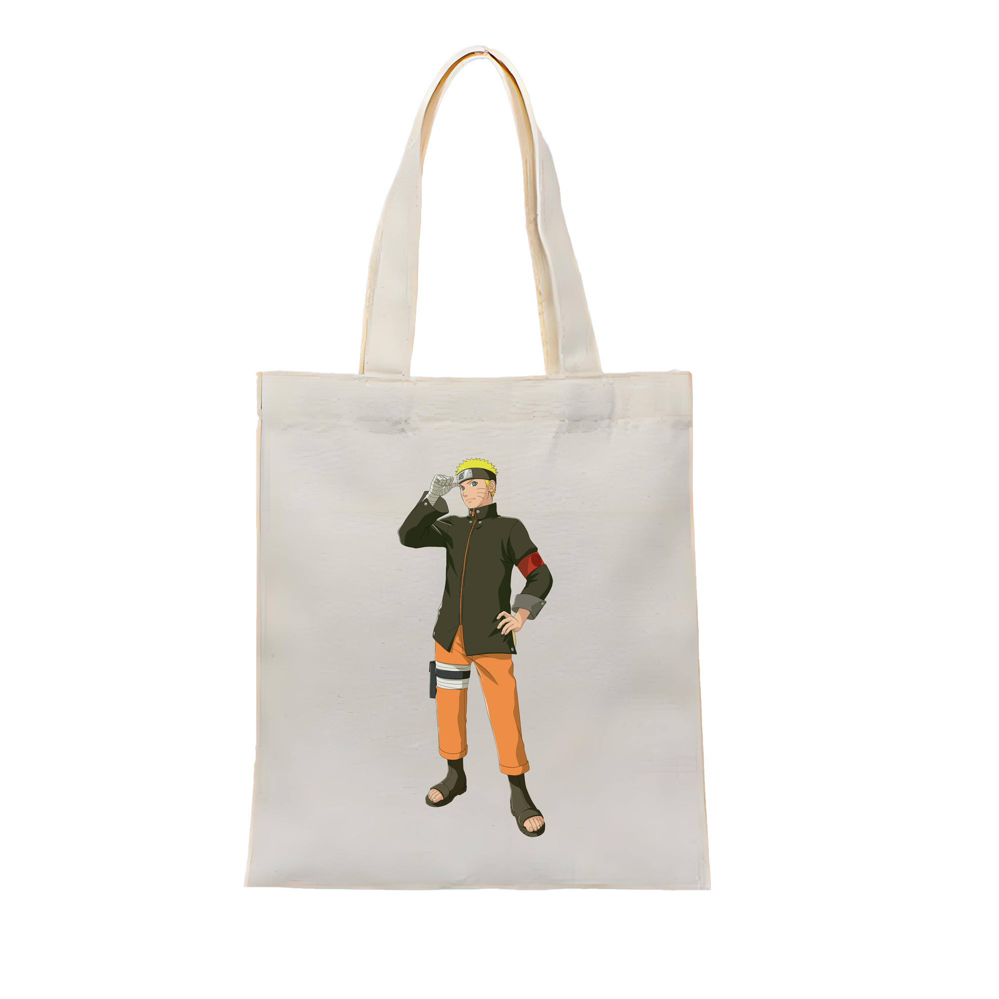 （画像用） NARUTO -ナルト- うずまき ナルト Uzumaki Naruto 縦型キャンバス生地手提げバッグ　トートバッグ