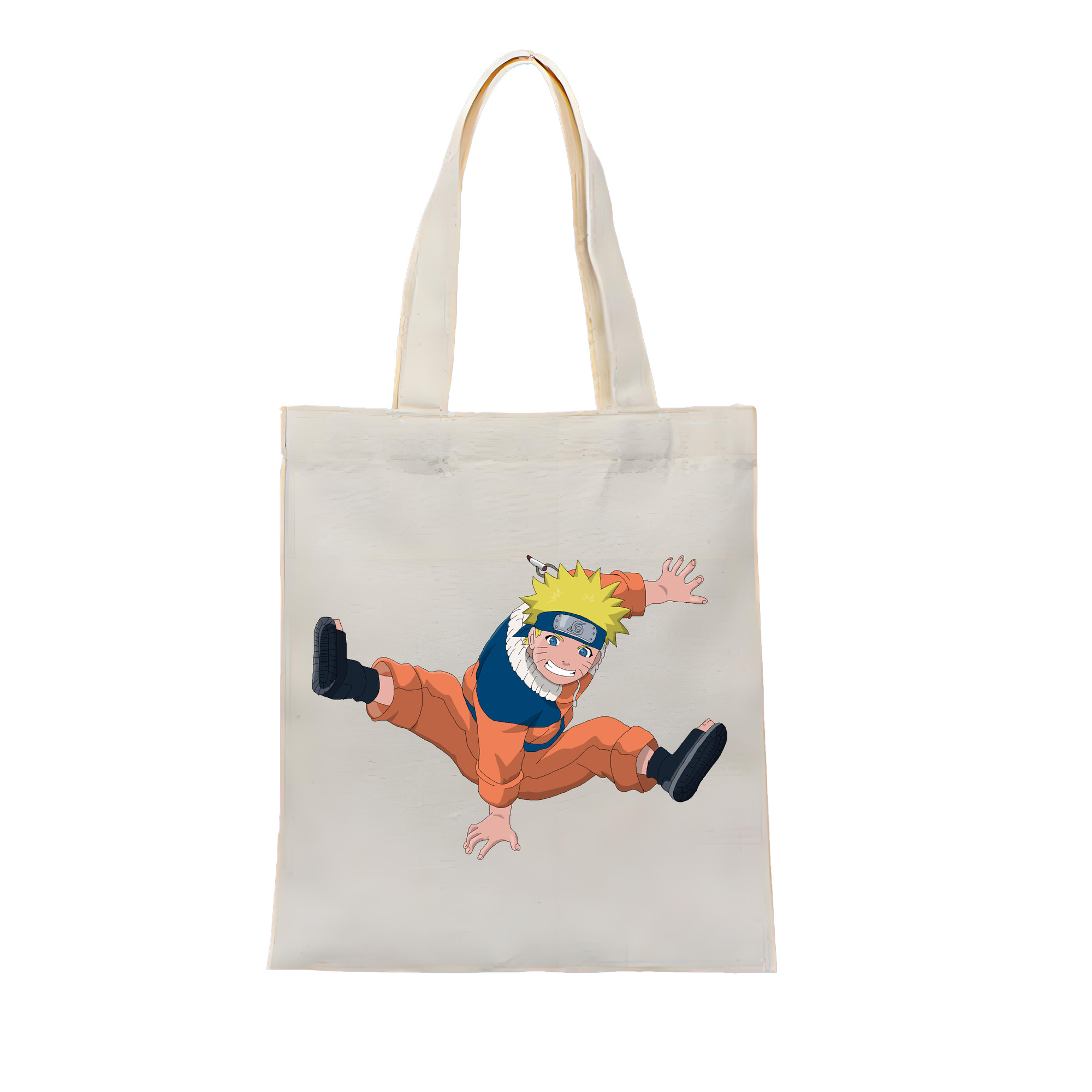 （画像用） NARUTO -ナルト- うずまき ナルト Uzumaki Naruto 縦型キャンバス生地手提げバッグ　トートバッグ