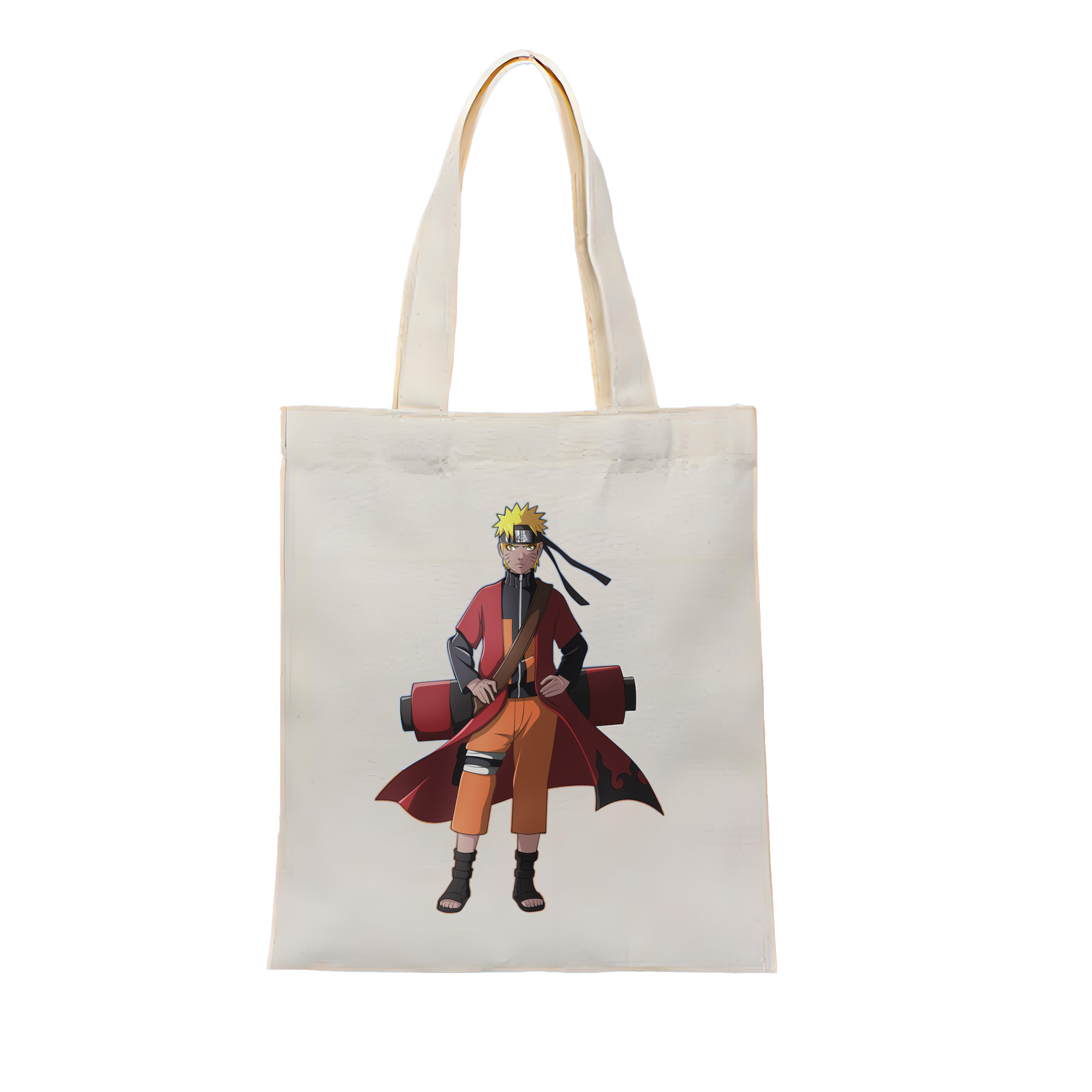 （画像用） NARUTO -ナルト- うずまき ナルト Uzumaki Naruto 縦型キャンバス生地手提げバッグ　トートバッグ