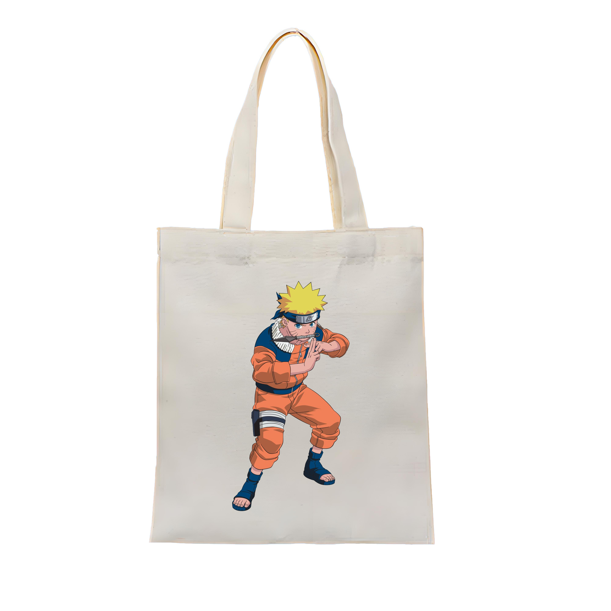 （画像用） NARUTO -ナルト- うずまき ナルト Uzumaki Naruto 縦型キャンバス生地手提げバッグ　トートバッグ