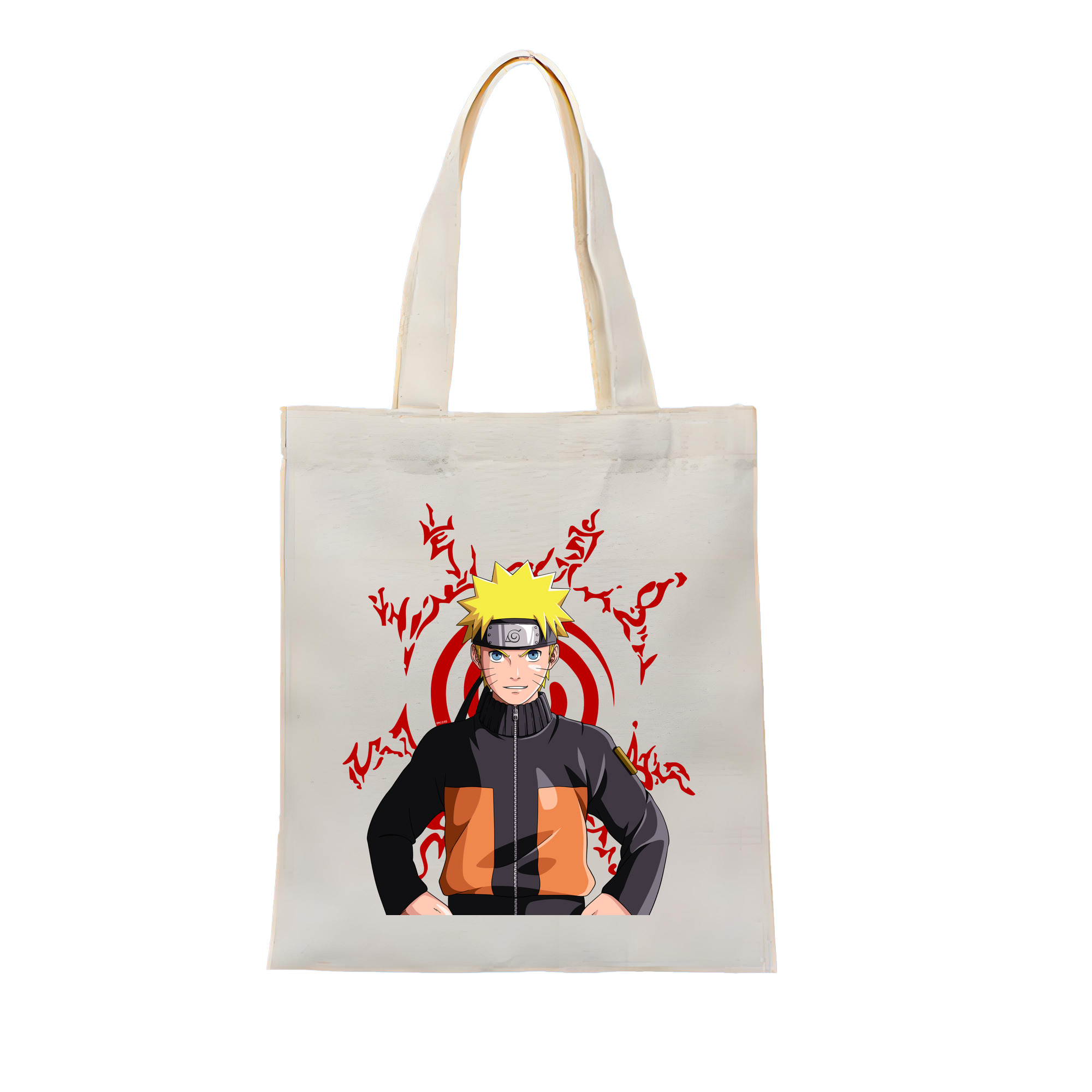 （画像用） NARUTO -ナルト- うずまき ナルト Uzumaki Naruto 縦型キャンバス生地手提げバッグ　トートバッグ
