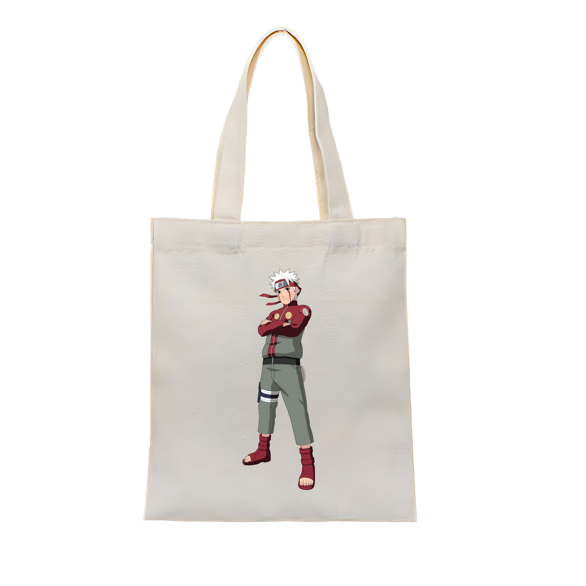 （画像用） NARUTO -ナルト- うずまき ナルト Uzumaki Naruto 縦型キャンバス生地手提げバッグ　トートバッグ