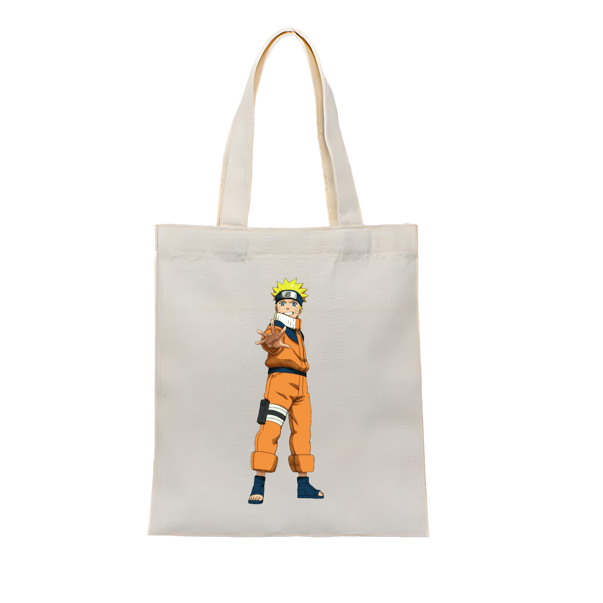 （画像用） NARUTO -ナルト- うずまき ナルト Uzumaki Naruto 縦型キャンバス生地手提げバッグ　トートバッグ