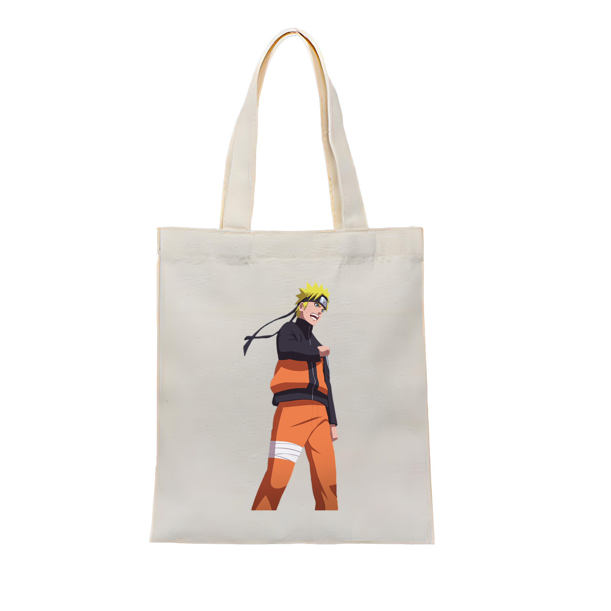 （画像用） NARUTO -ナルト- うずまき ナルト Uzumaki Naruto 縦型キャンバス生地手提げバッグ　トートバッグ