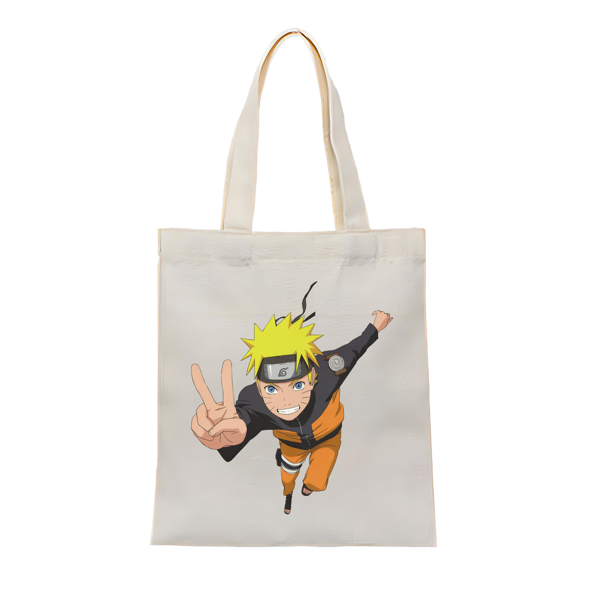 （画像用） NARUTO -ナルト- うずまき ナルト Uzumaki Naruto 縦型キャンバス生地手提げバッグ　トートバッグ