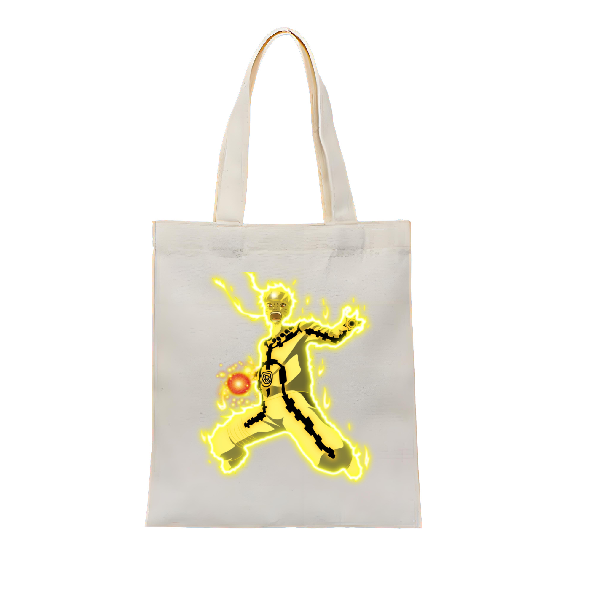 （画像用） NARUTO -ナルト- うずまき ナルト Uzumaki Naruto 縦型キャンバス生地手提げバッグ　トートバッグ