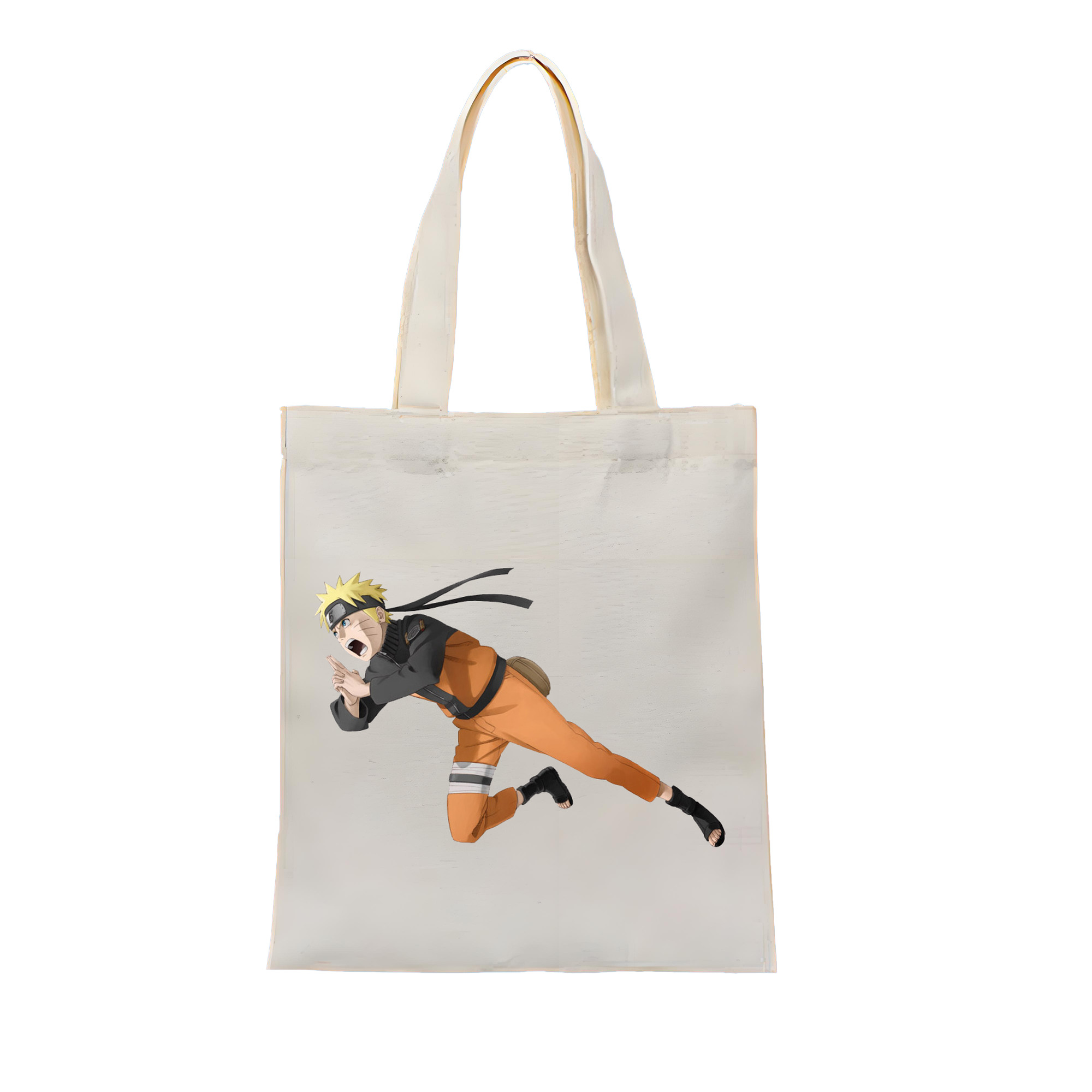 （画像用） NARUTO -ナルト- うずまき ナルト Uzumaki Naruto 縦型キャンバス生地手提げバッグ　トートバッグ