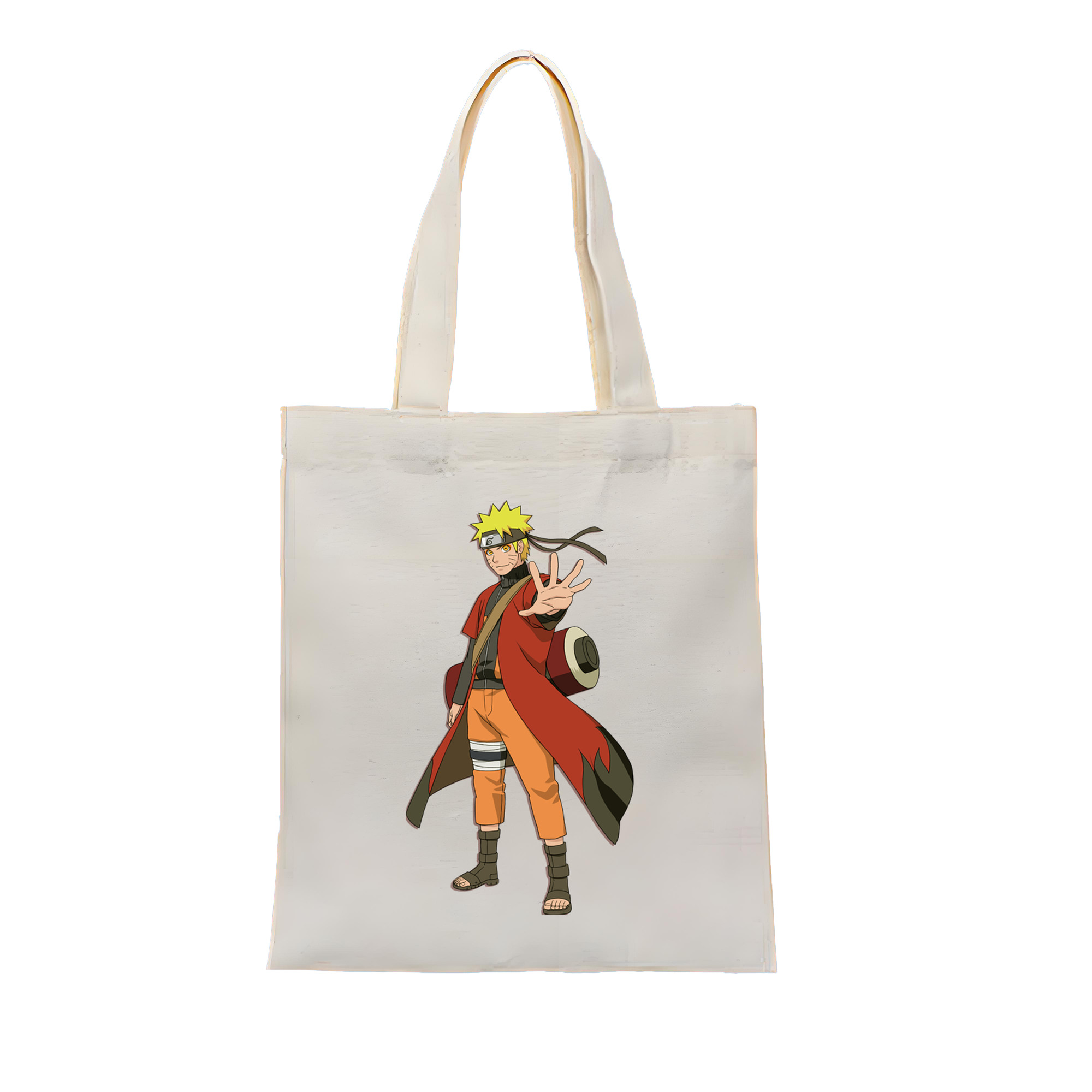 （画像用） NARUTO -ナルト- うずまき ナルト Uzumaki Naruto 縦型キャンバス生地手提げバッグ　トートバッグ